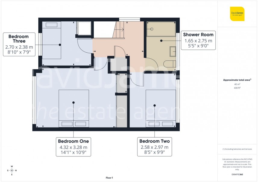 Floorplan for Rise Park Road, Nottingham