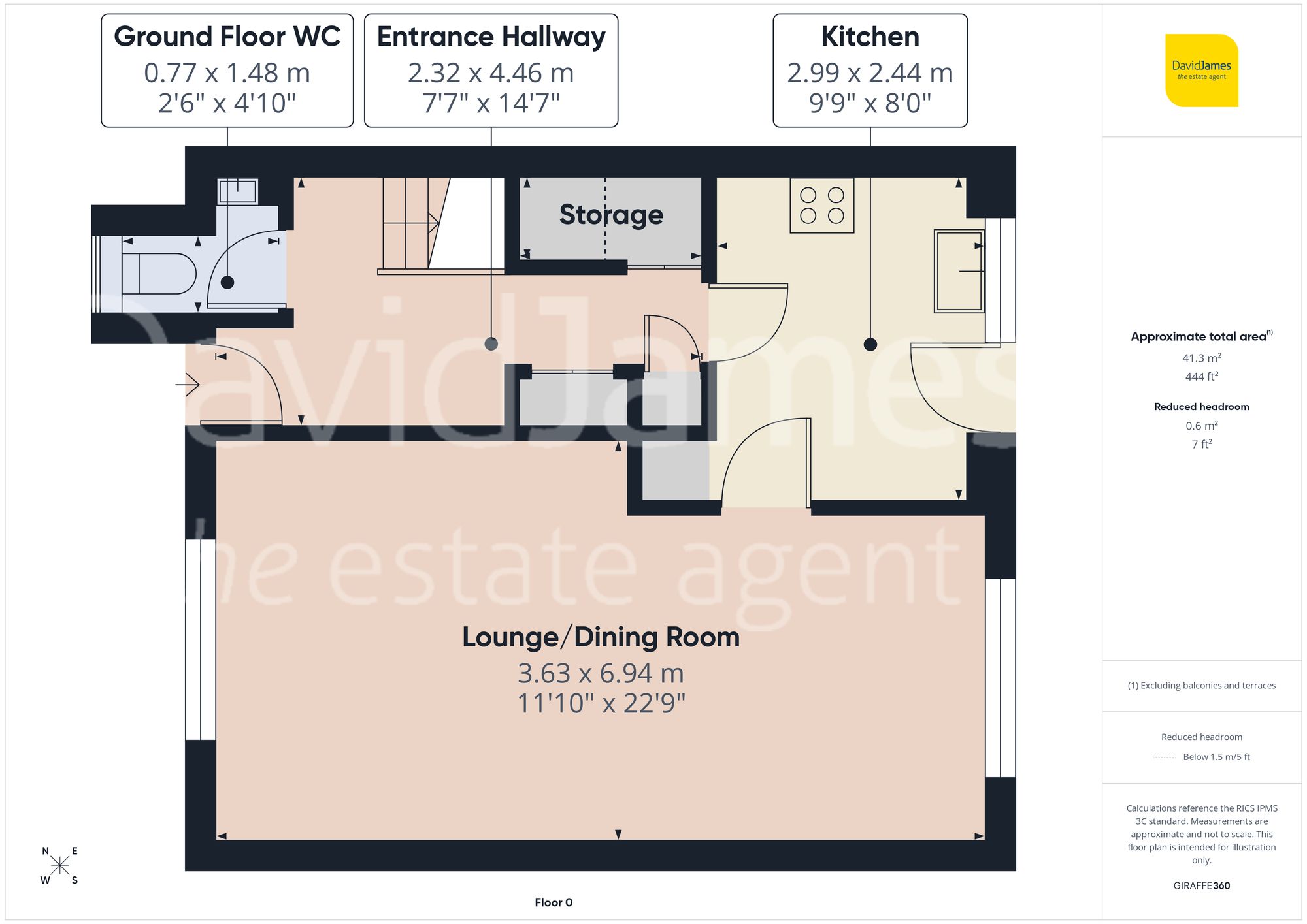 Floorplan for Teak Close, Nottingham