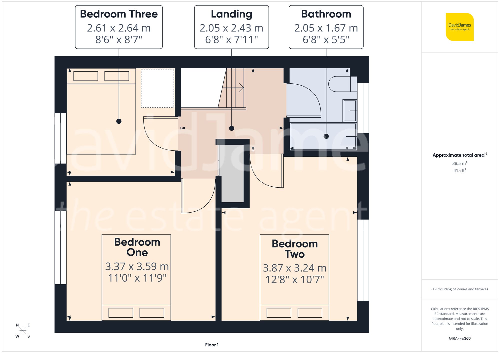 Floorplan for Teak Close, Nottingham