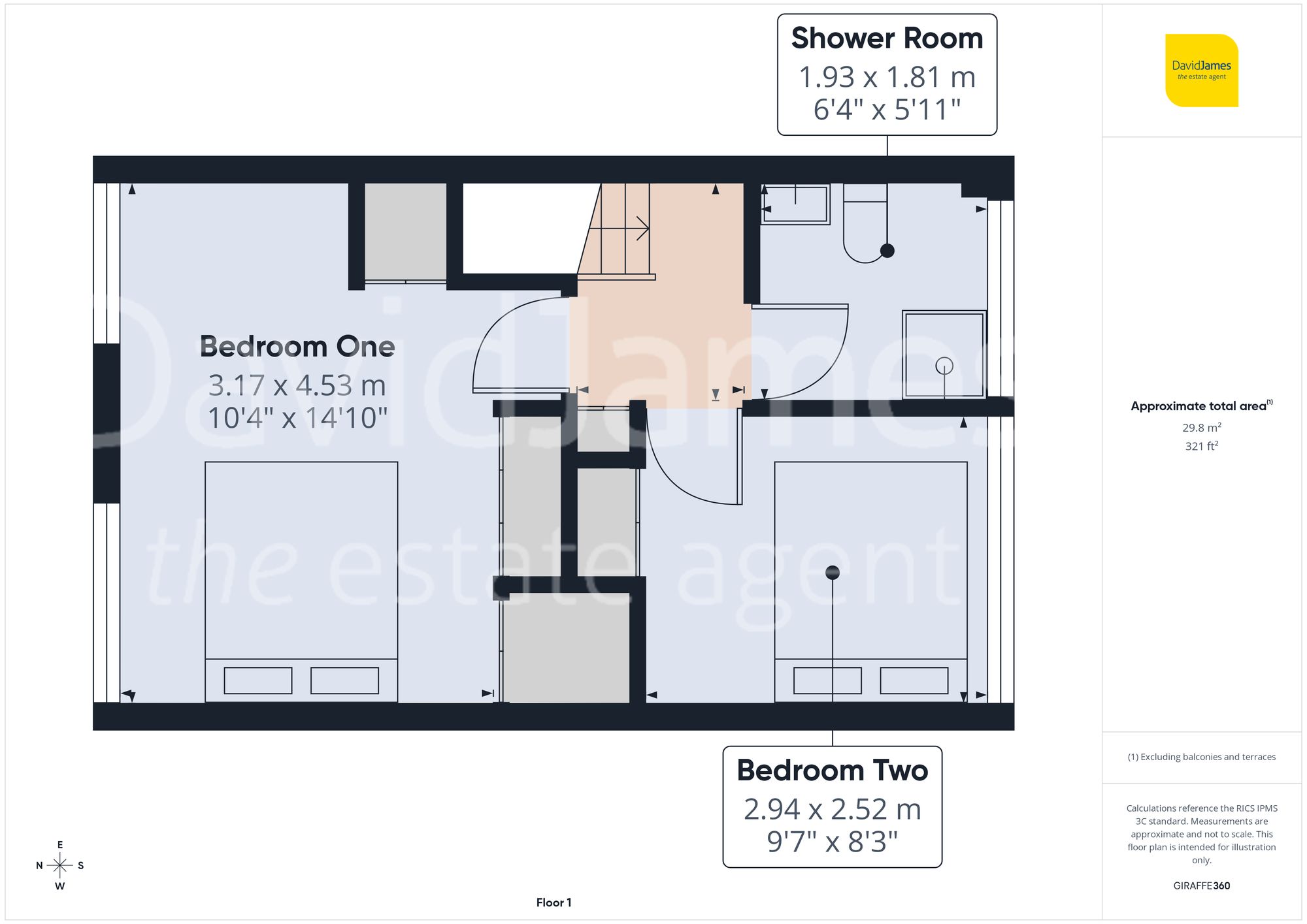 Floorplan for Park Close, Mapperley, Nottingham