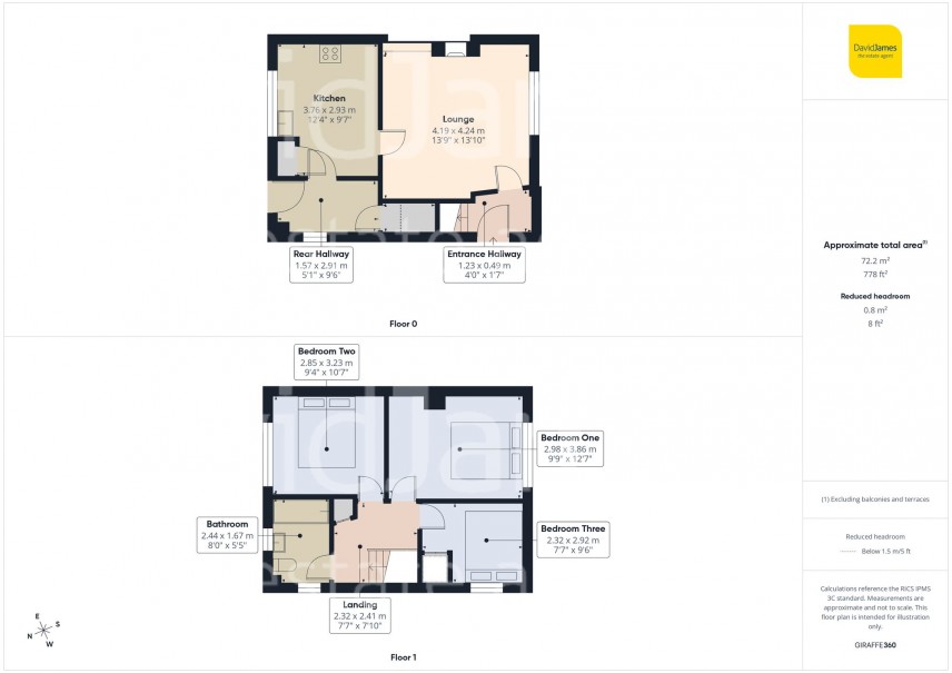 Floorplan for Stathern Walk, Bestwood Park, Nottingham