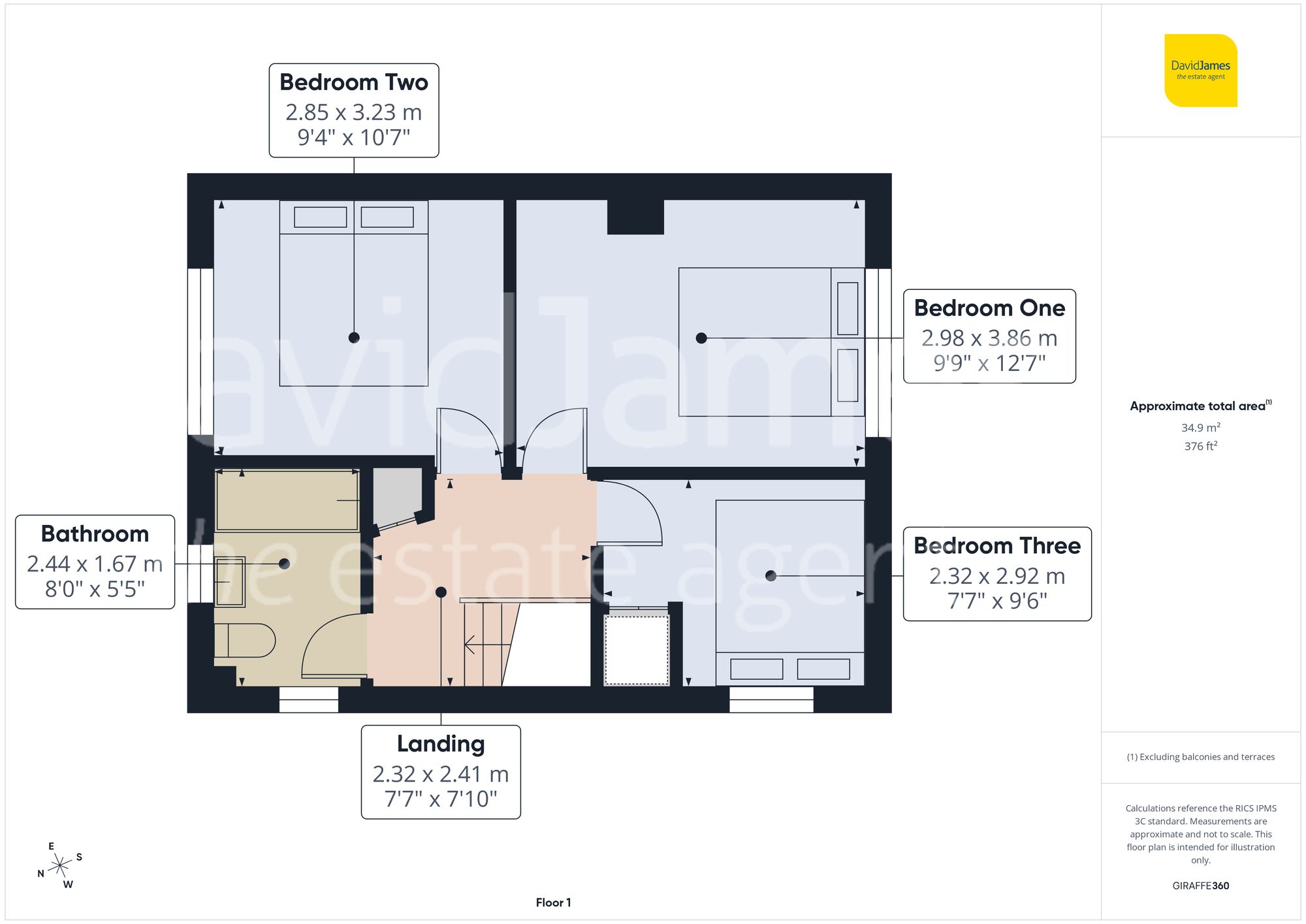 Floorplan for Stathern Walk, Bestwood Park, Nottingham