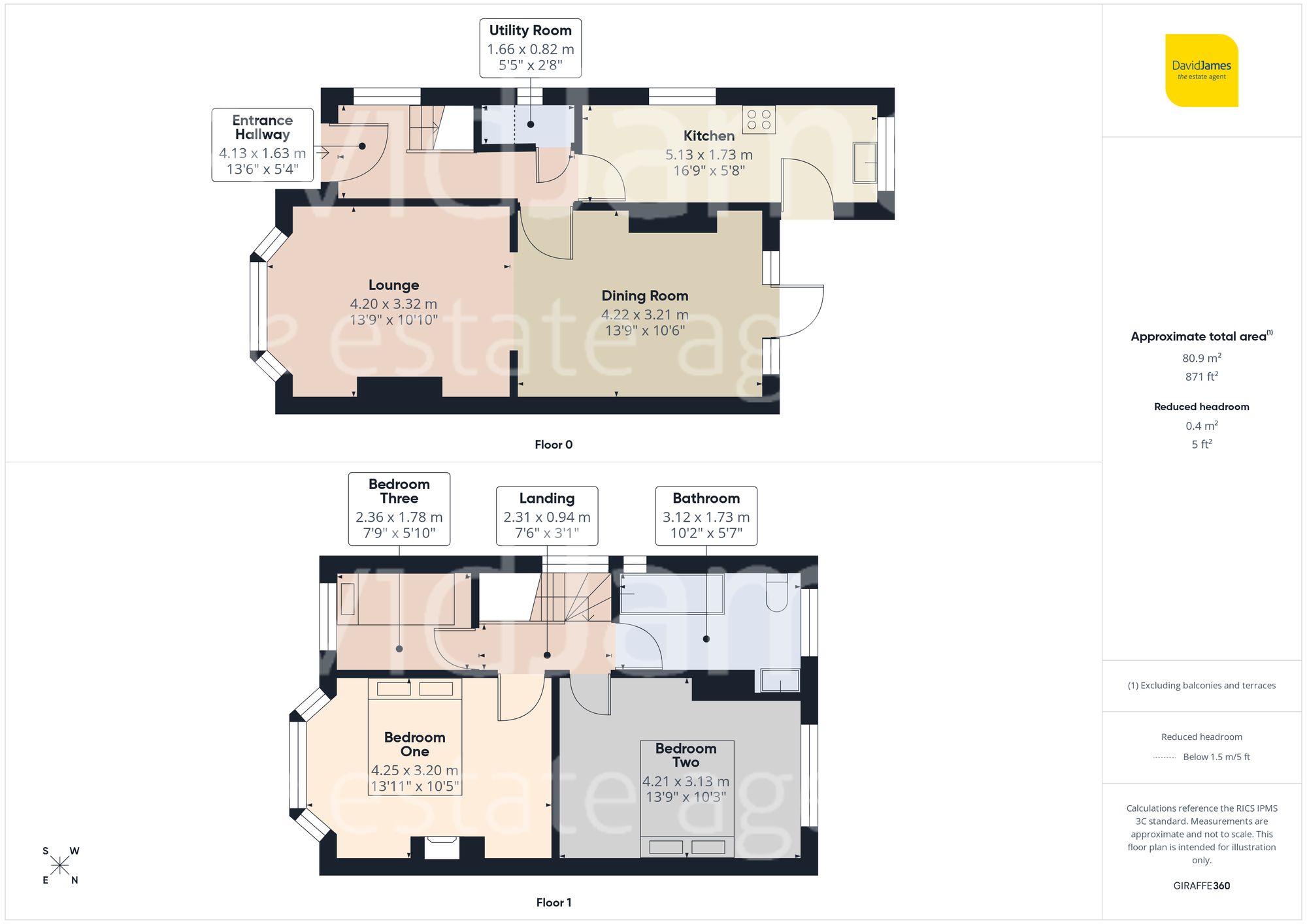 Floorplan for Roseleigh Avenue, Mapperley, Nottingham