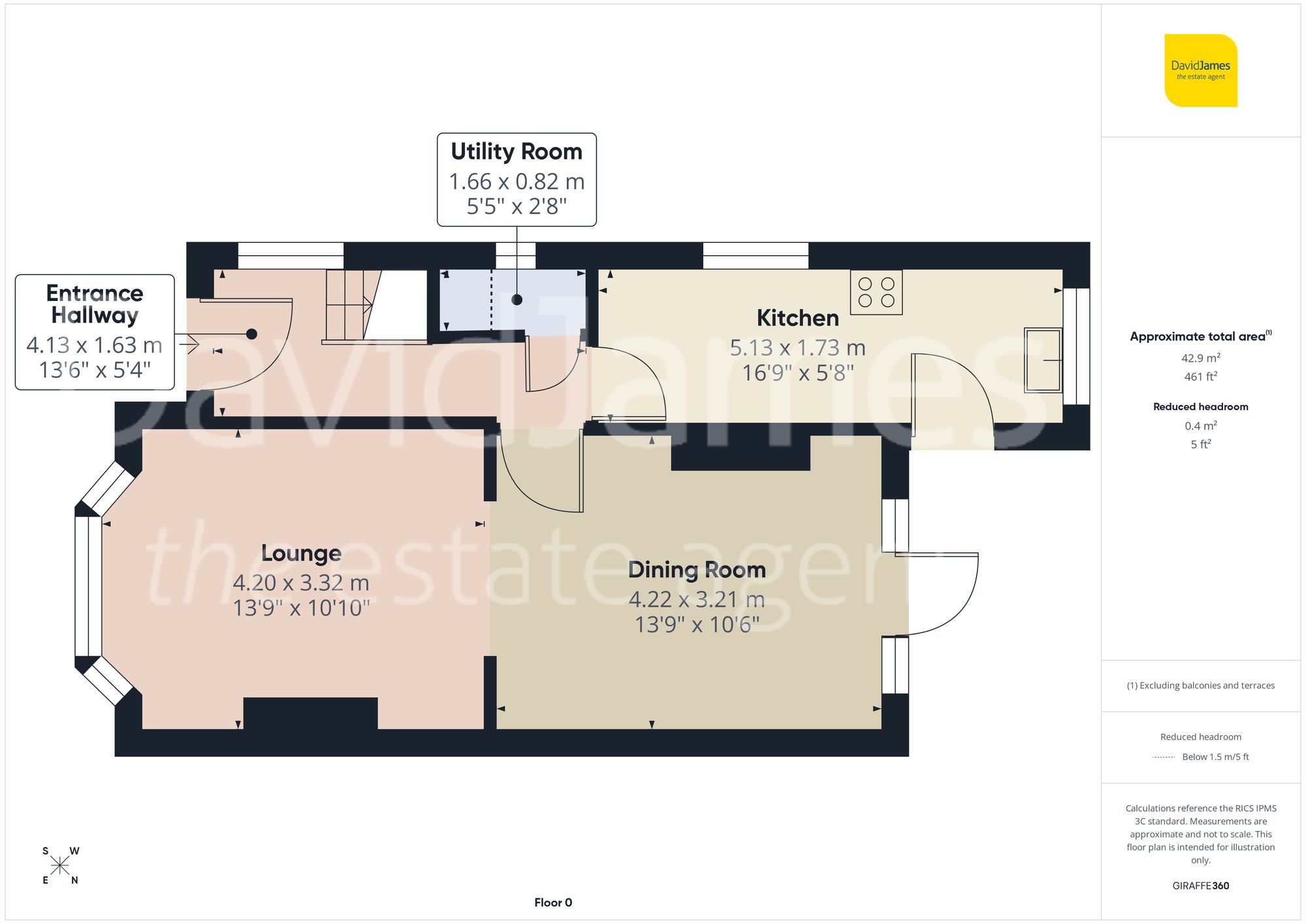 Floorplan for Roseleigh Avenue, Mapperley, Nottingham