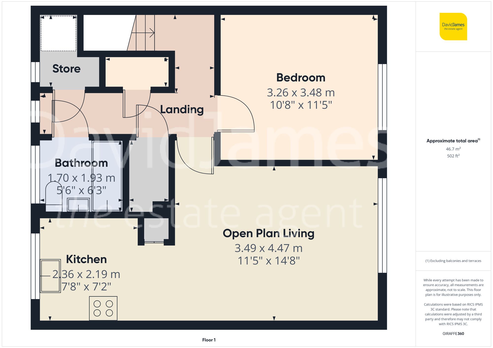 Floorplan for Bruce Close, Nottingham