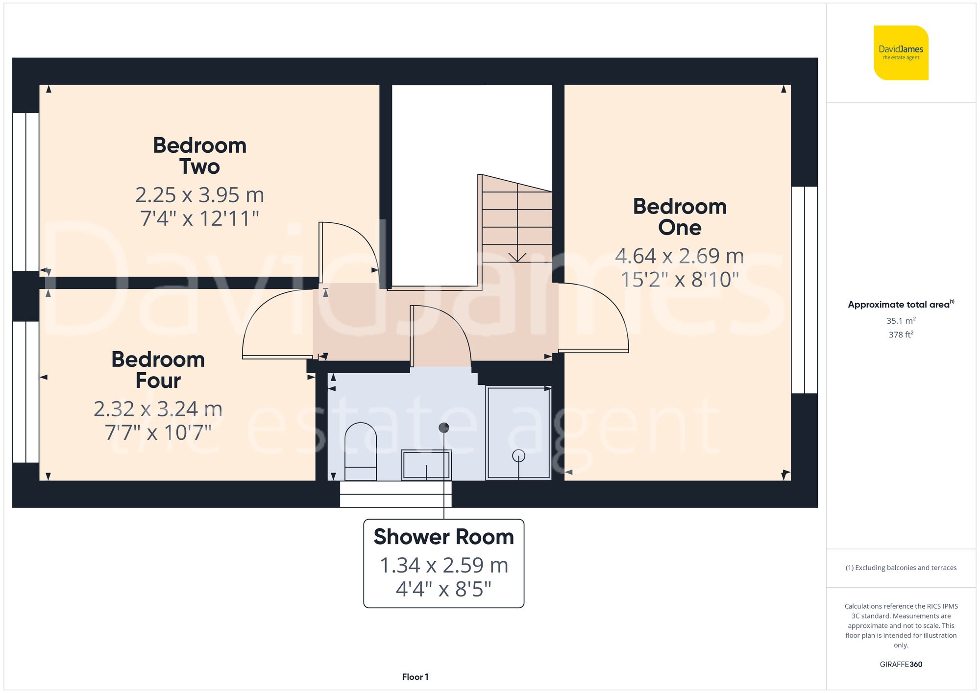 Floorplan for Vicarage Close, Nottingham