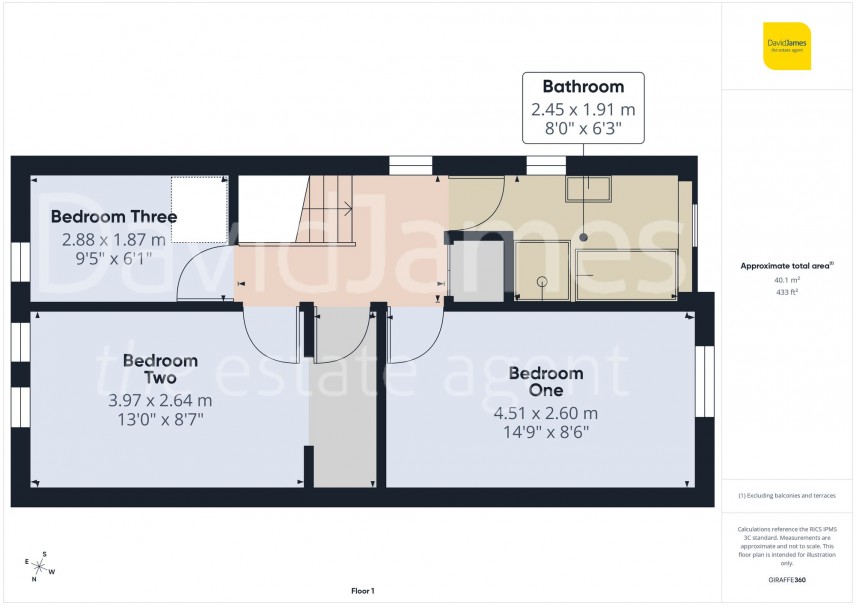 Floorplan for Lauriston Drive, Nottingham