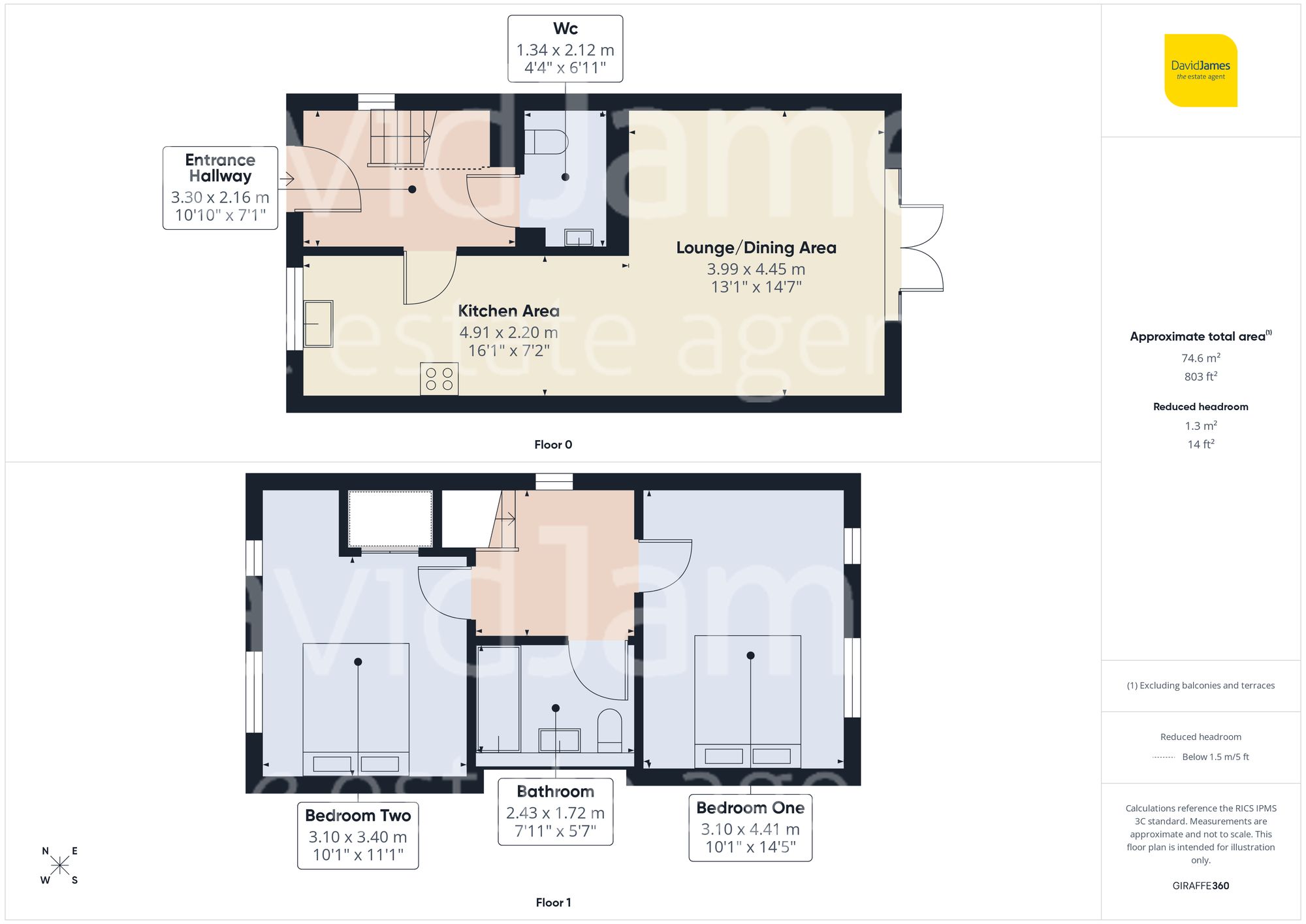 Floorplan for Hall Close, Nottingham