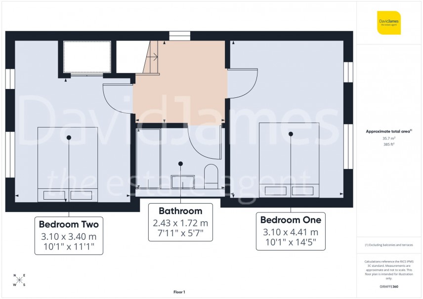 Floorplan for Hall Close, Nottingham