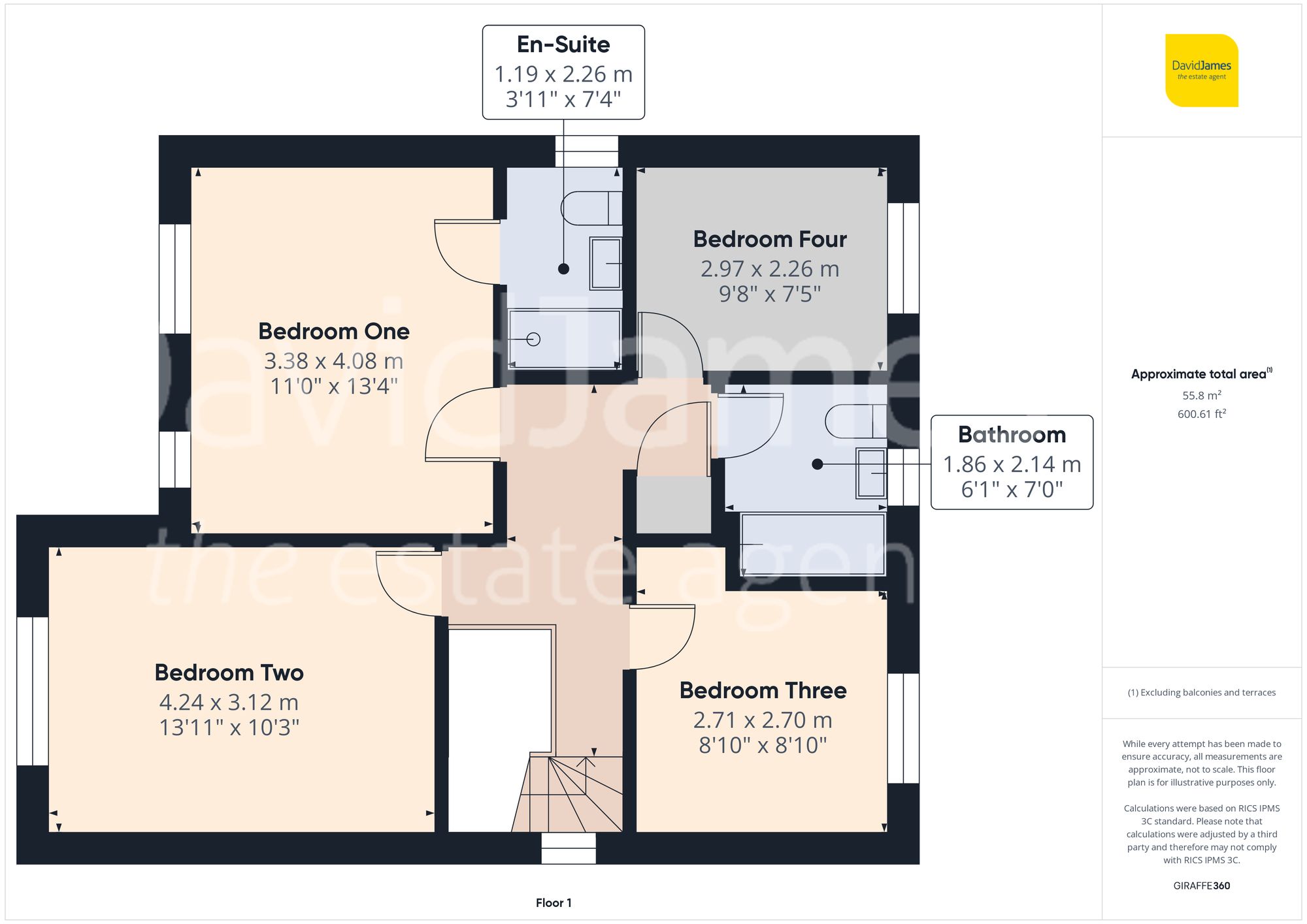 Floorplan for Mandarin Close, Stoke Bardolph/Burton Joyce, Nottingham