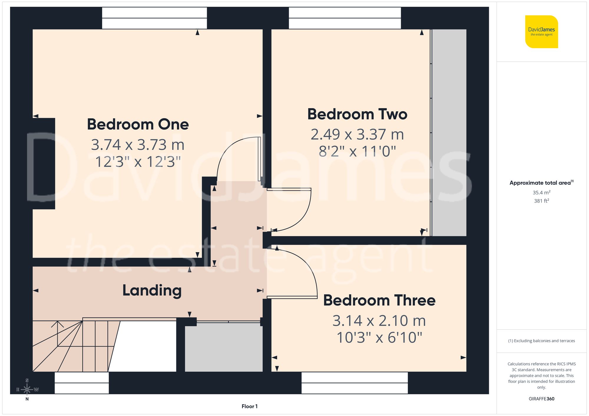 Floorplan for Young Crescent, Sutton-In-Ashfield, Nottingham