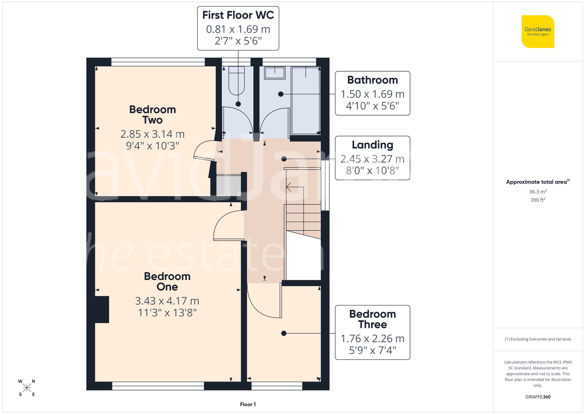Floorplan for Belper Avenue, Carlton, Nottingham