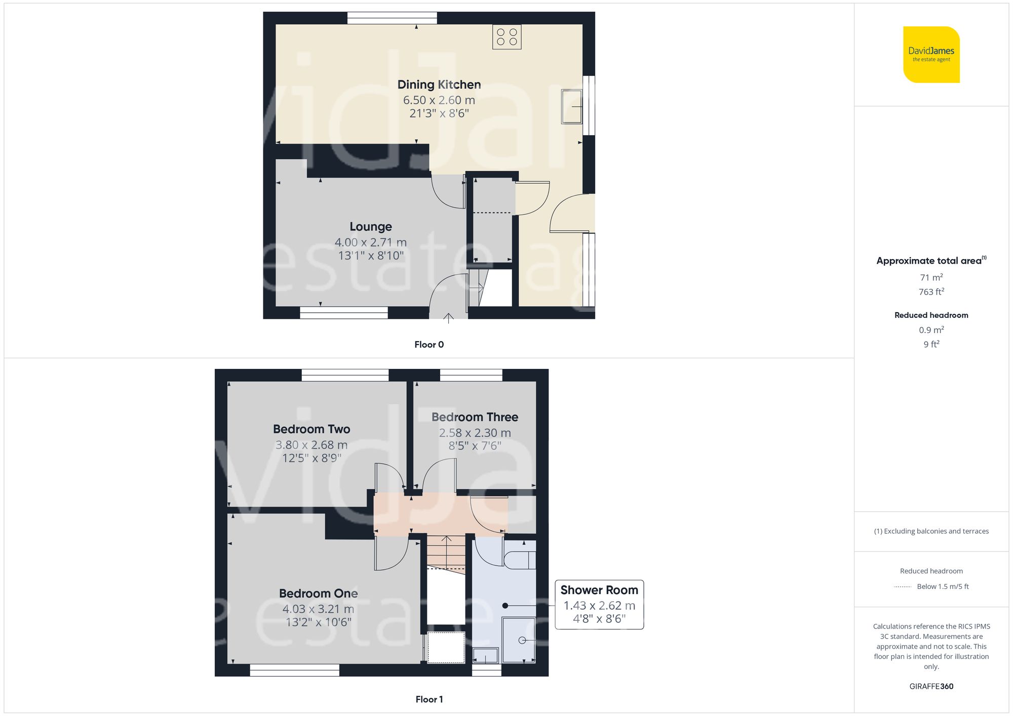 Floorplan for Foxwood Grove, Calverton, Nottingham