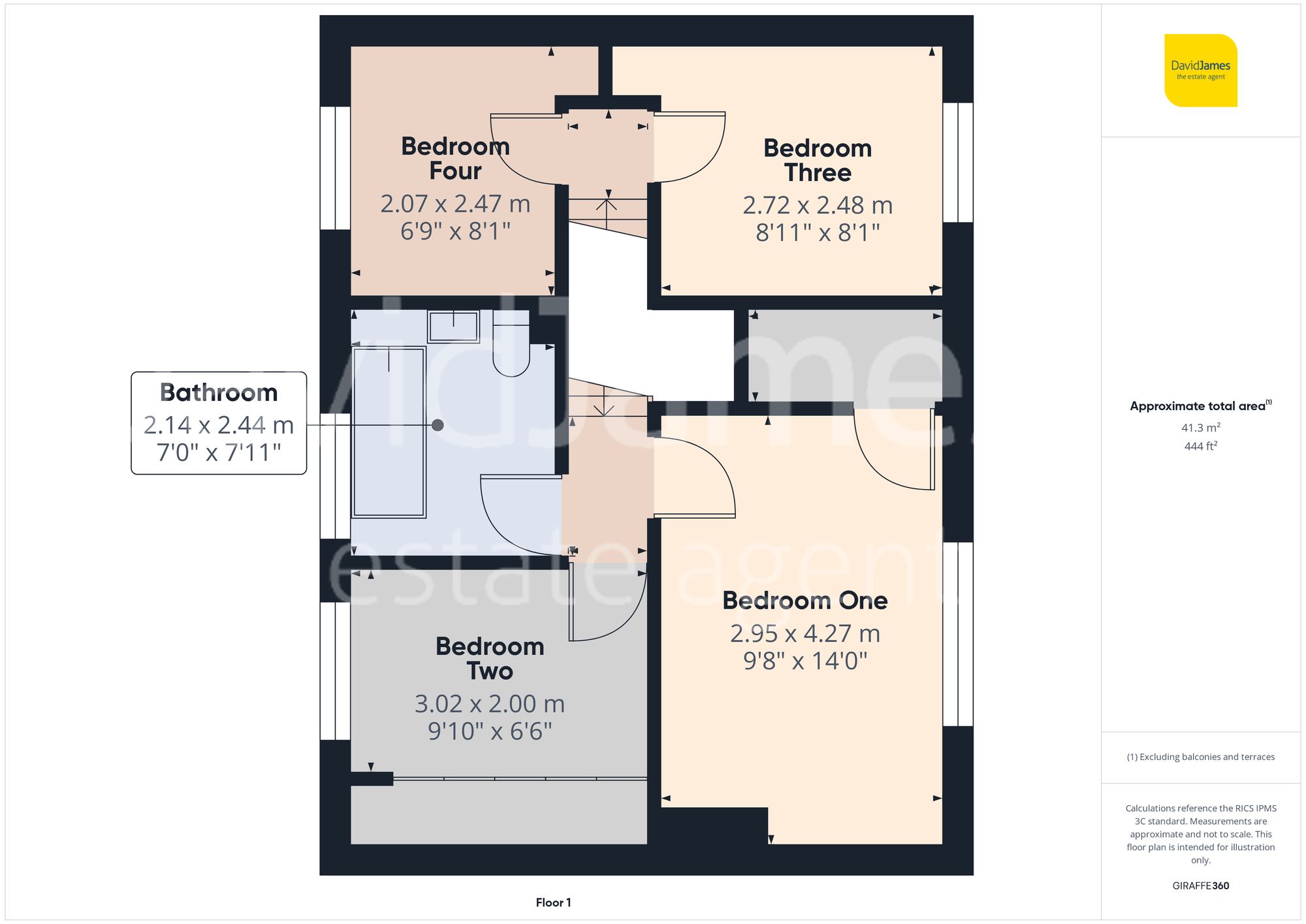 Floorplan for Totnes Road, Bakersfield, Nottingham