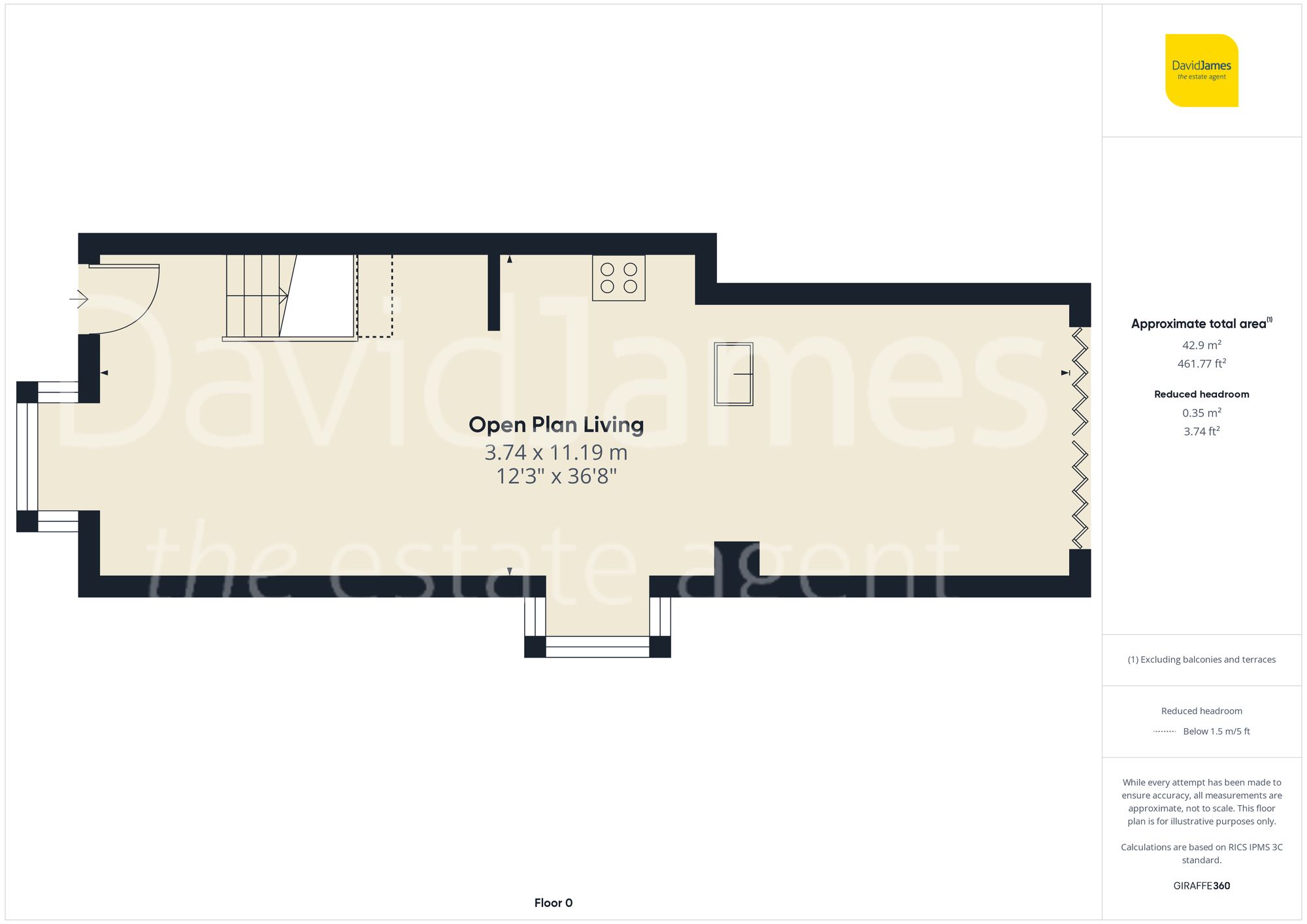 Floorplan for Stratford Close, Colwick, Nottingham