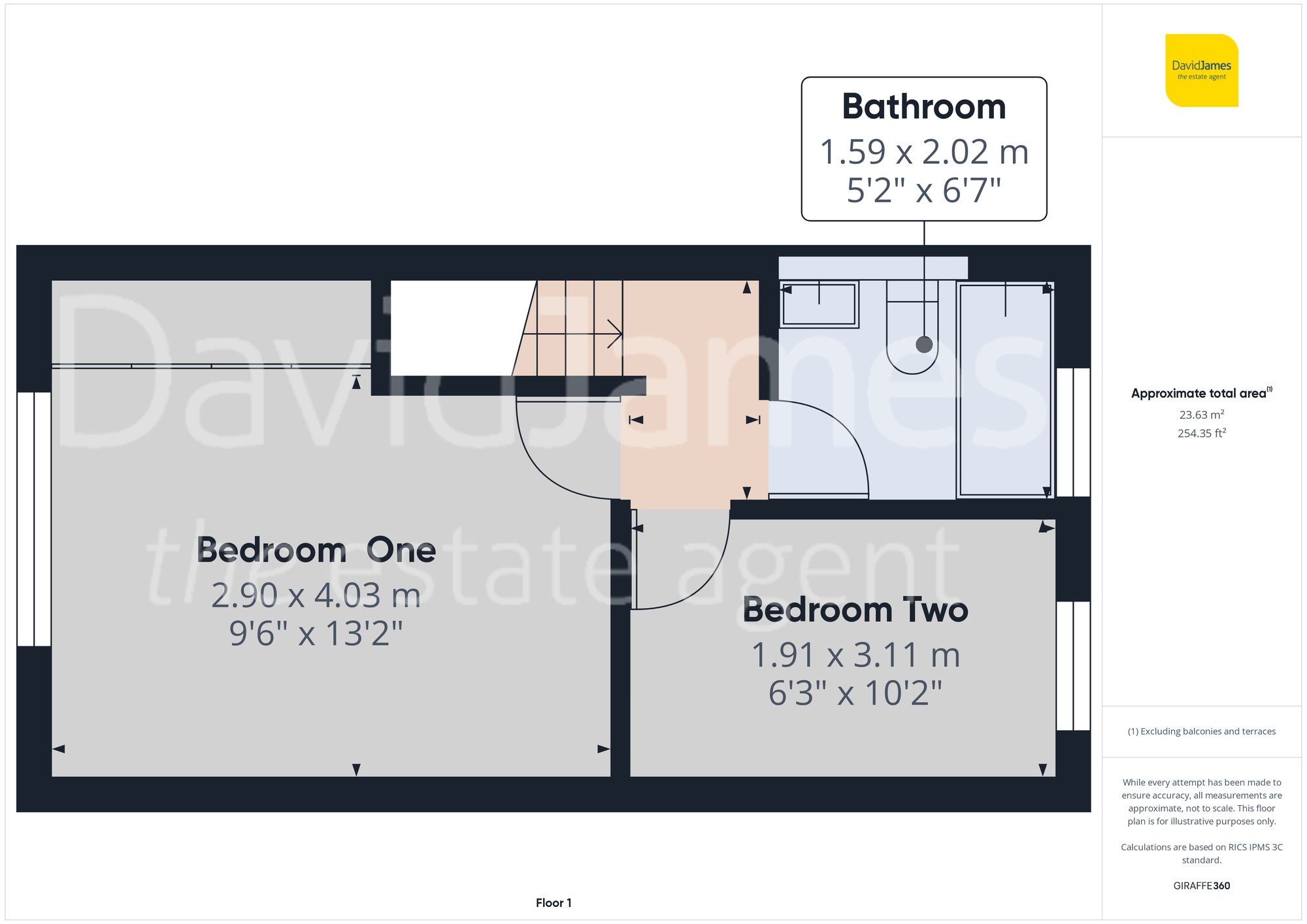 Floorplan for Stratford Close, Colwick, Nottingham