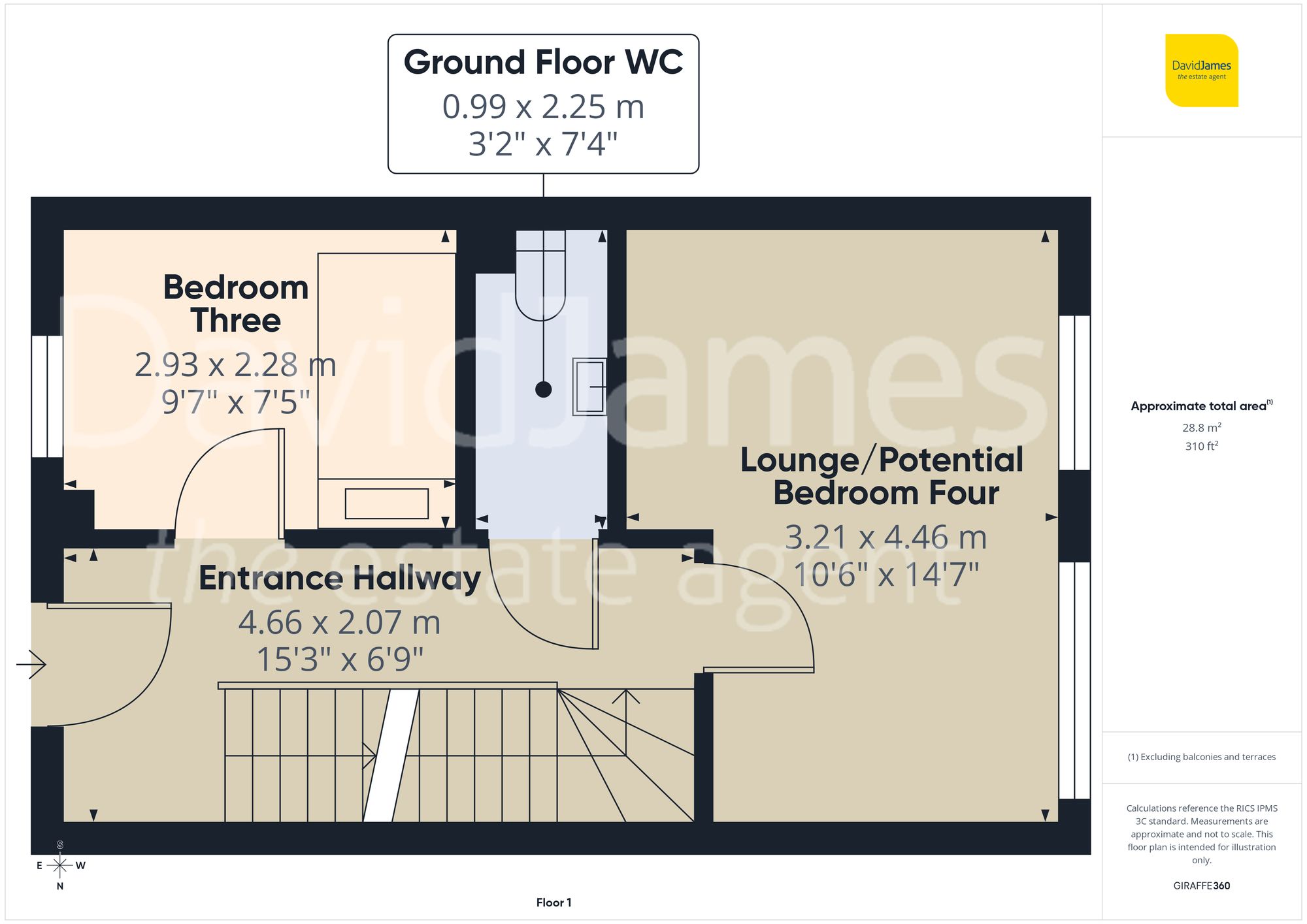 Floorplan for St.Matthias Road, Nottingham