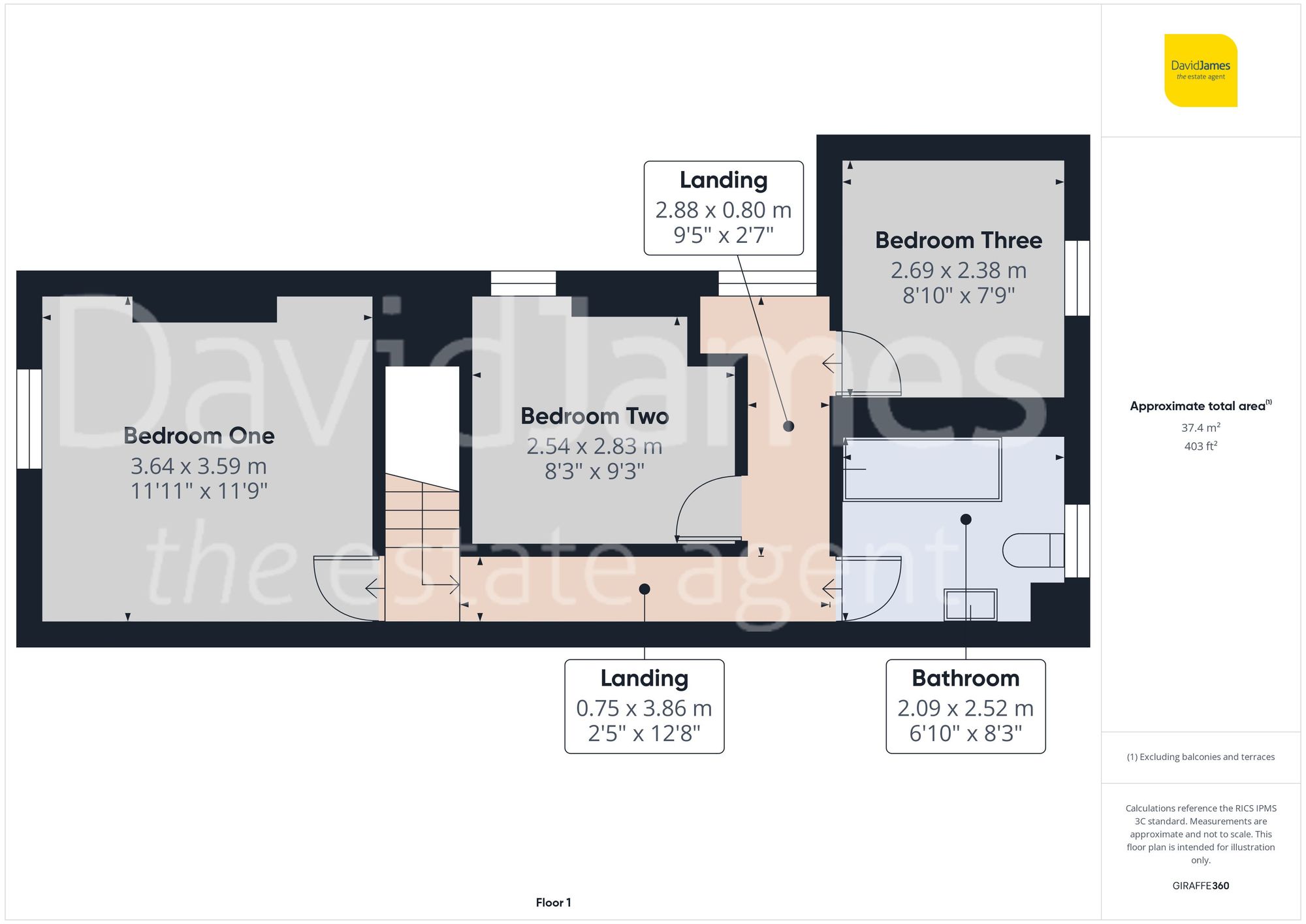 Floorplan for Milton Street, Kirkby in Ashfield, Nottinghamshire