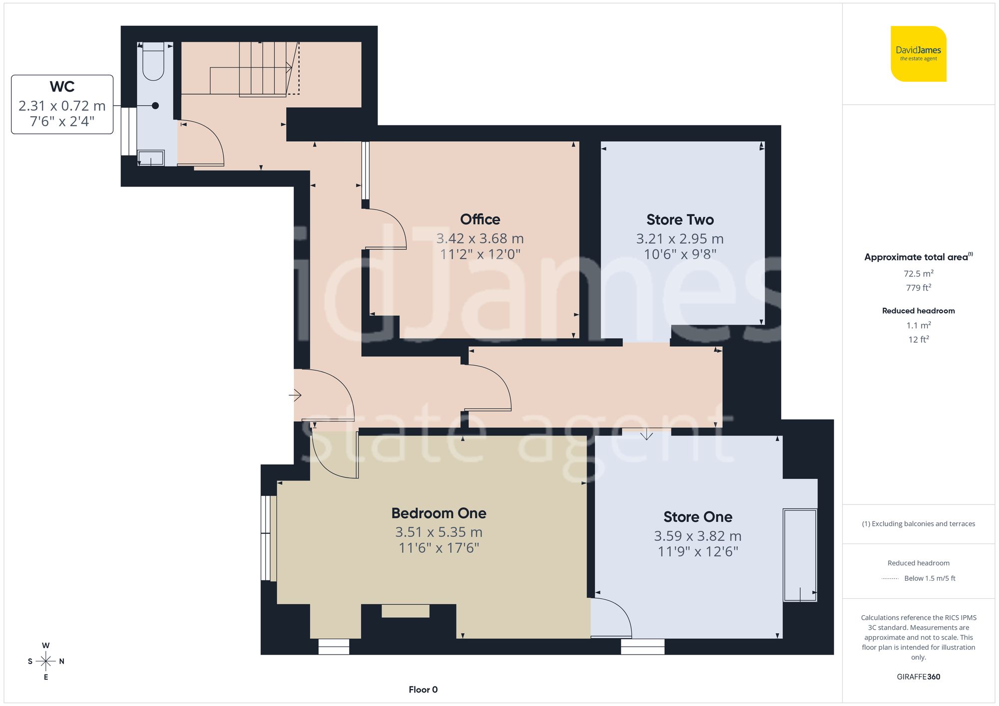 Floorplan for Oakdale Road, Nottingham