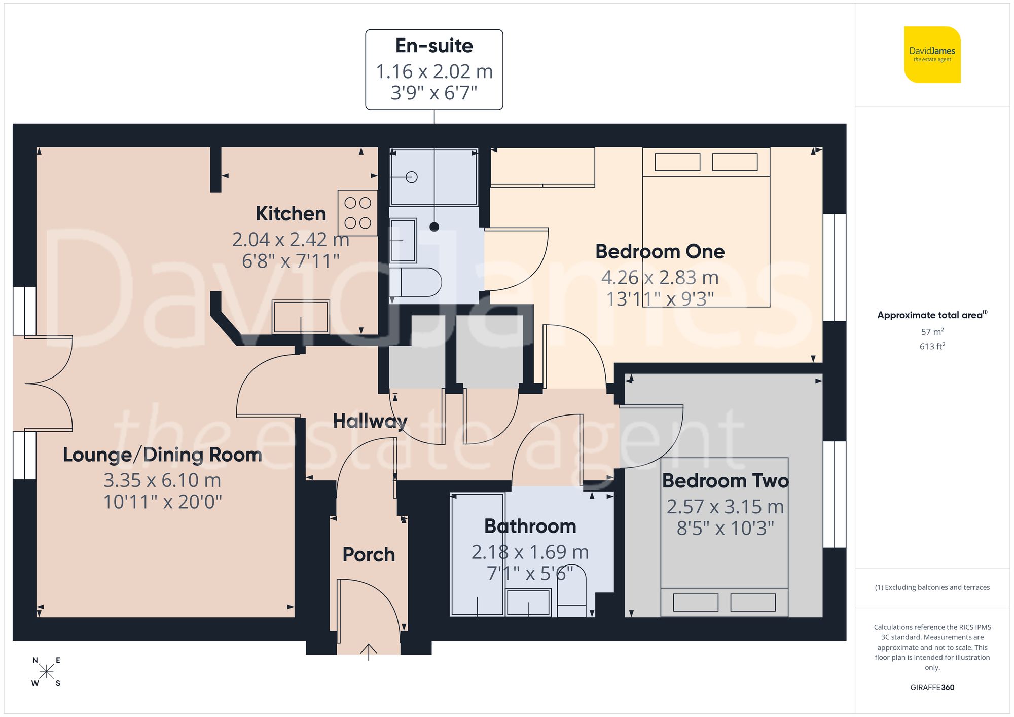 Floorplan for Appleton Gardens, Mapperley, Nottingham