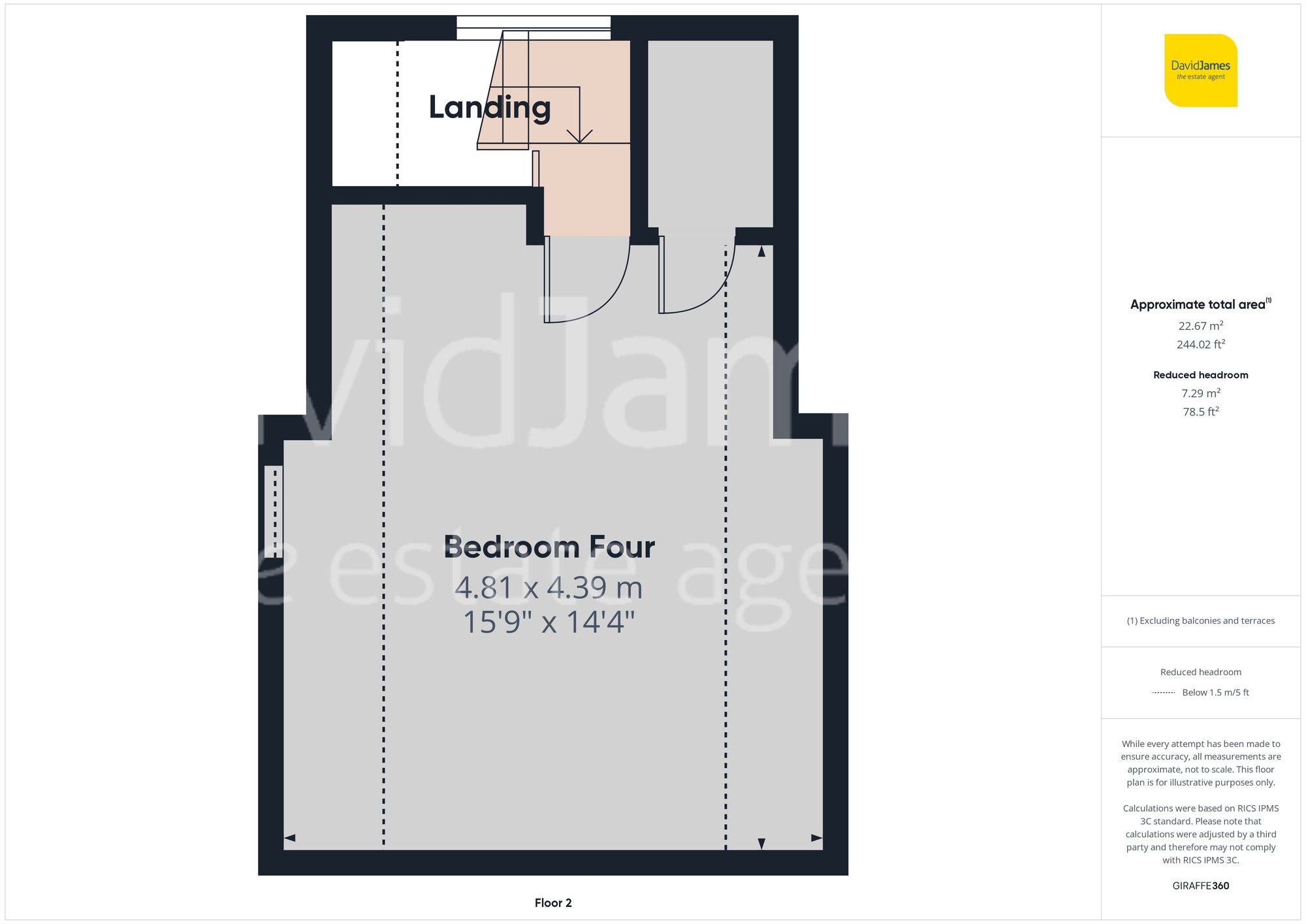 Floorplan for Steedman Avenue, Mapperley, Nottingham