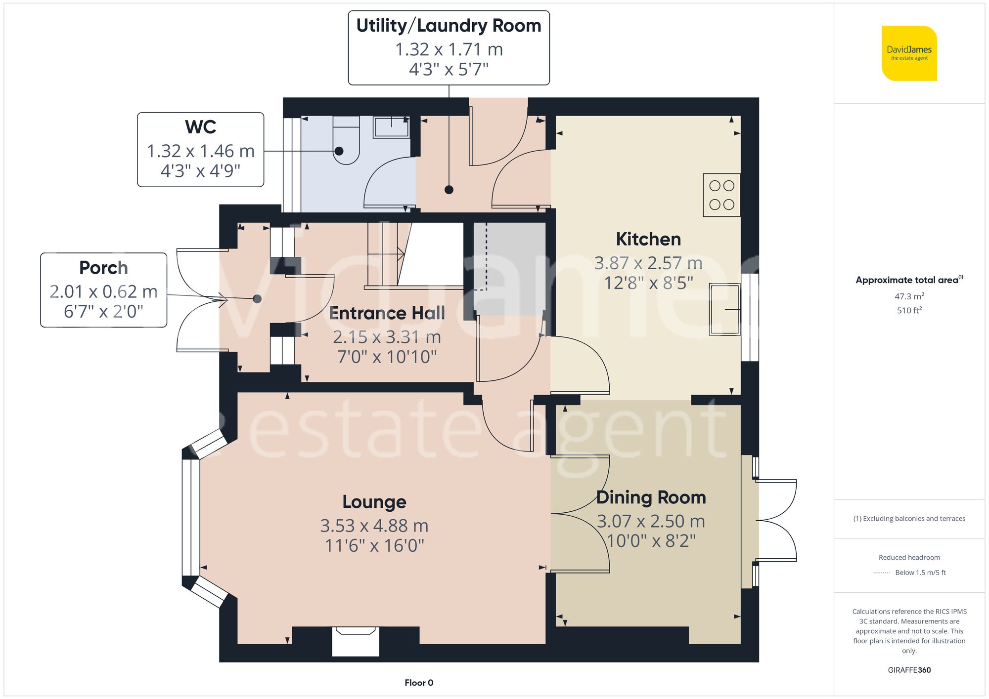 Floorplan for First Avenue, Carlton, Nottingham