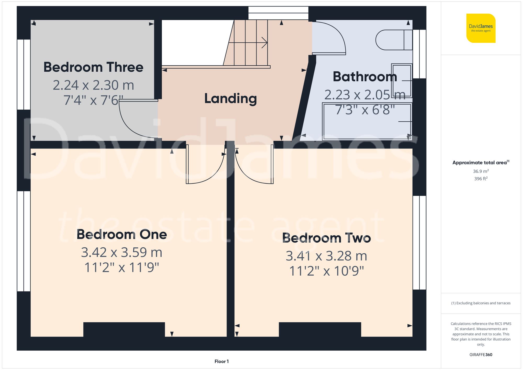 Floorplan for First Avenue, Carlton, Nottingham