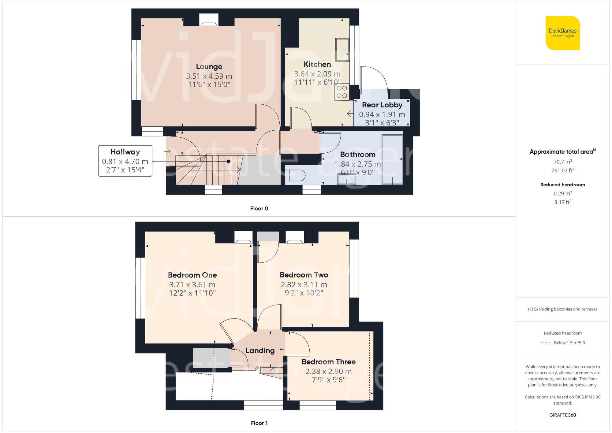 Floorplan for Flintham Drive, Sherwood, Nottingham