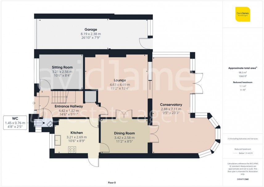 Floorplan for Grace Drive, Nottingham