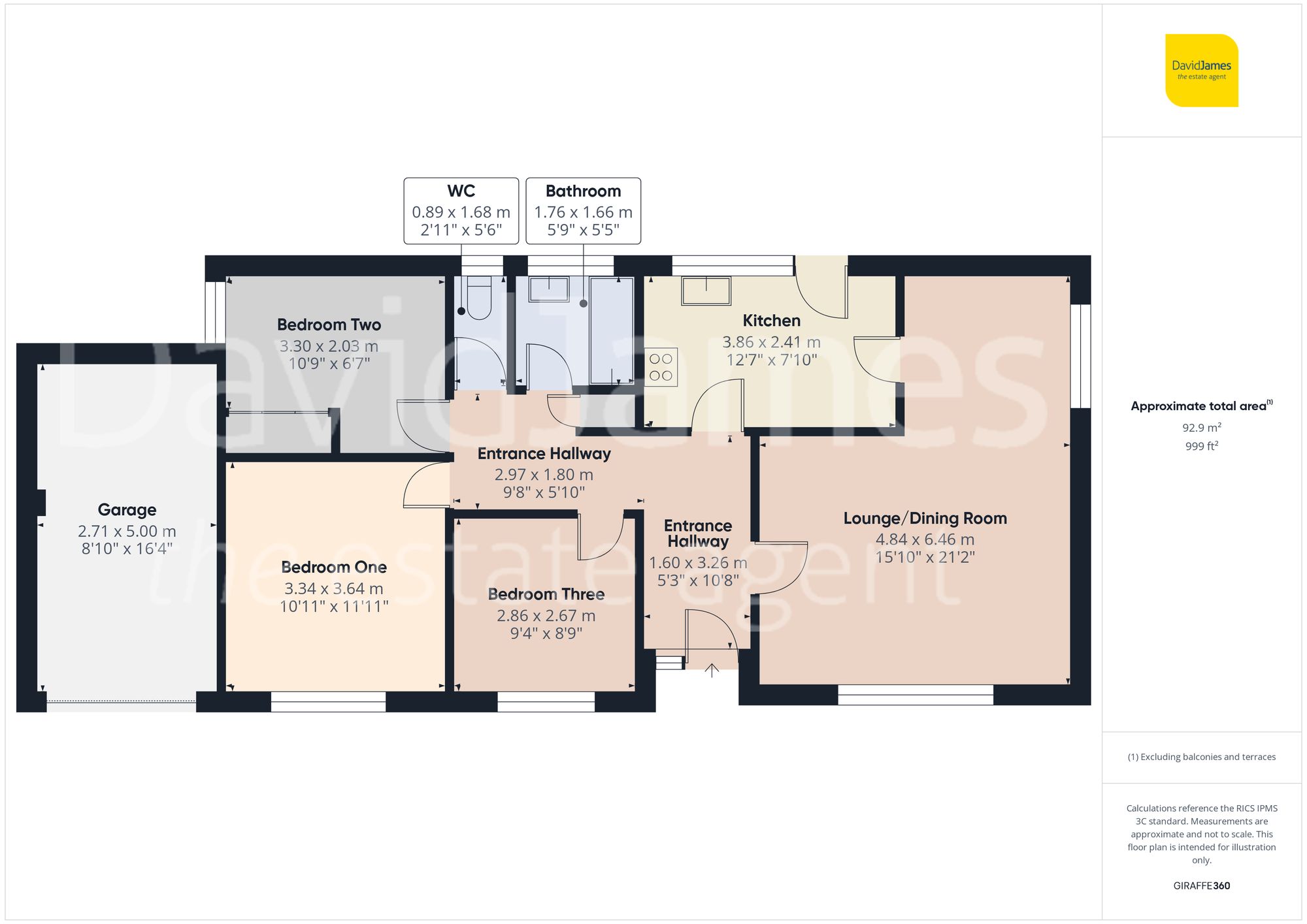 Floorplan for Windsor Crescent, Woodthorpe, Nottingham