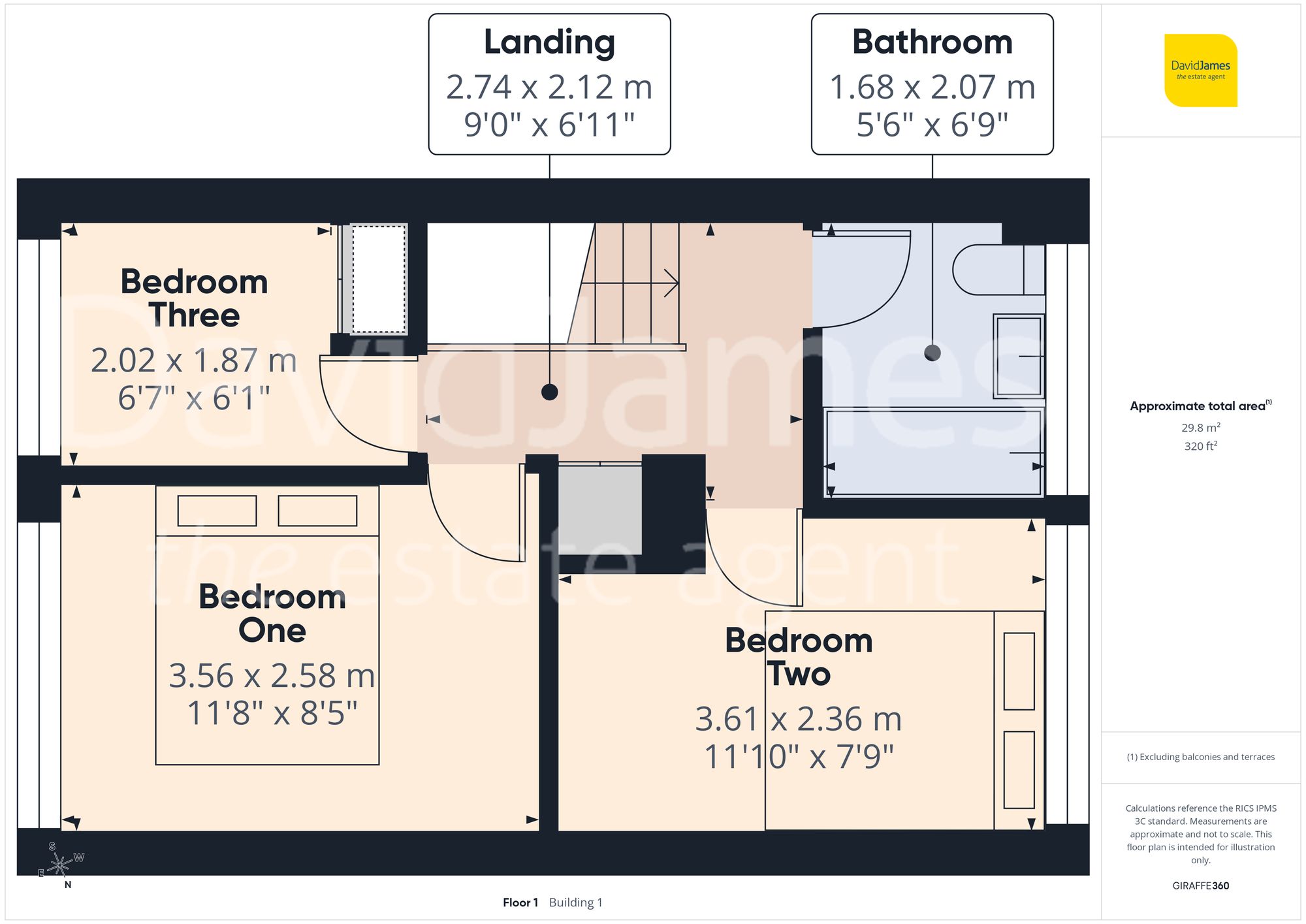 Floorplan for Honeywood Drive, Nottingham