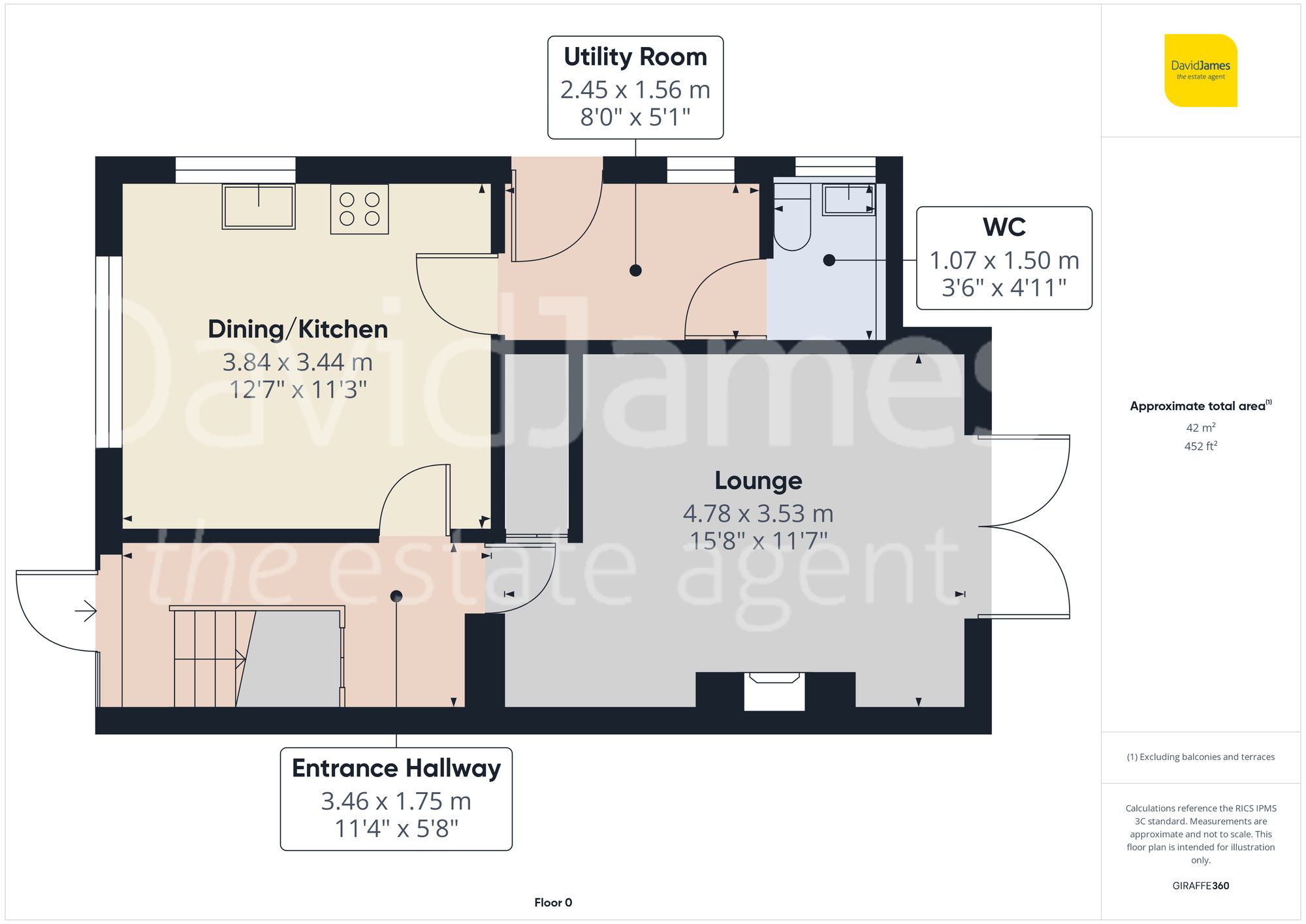 Floorplan for First Avenue, Carlton, Nottingham