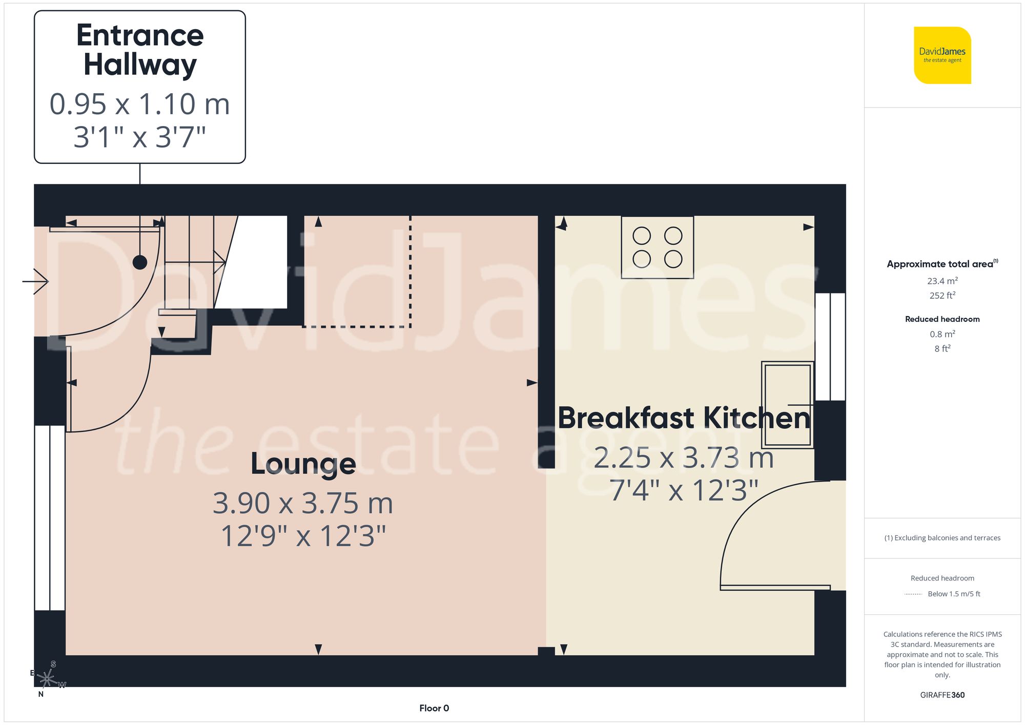 Floorplan for Landmere Gardens, Mapperley, Nottingham