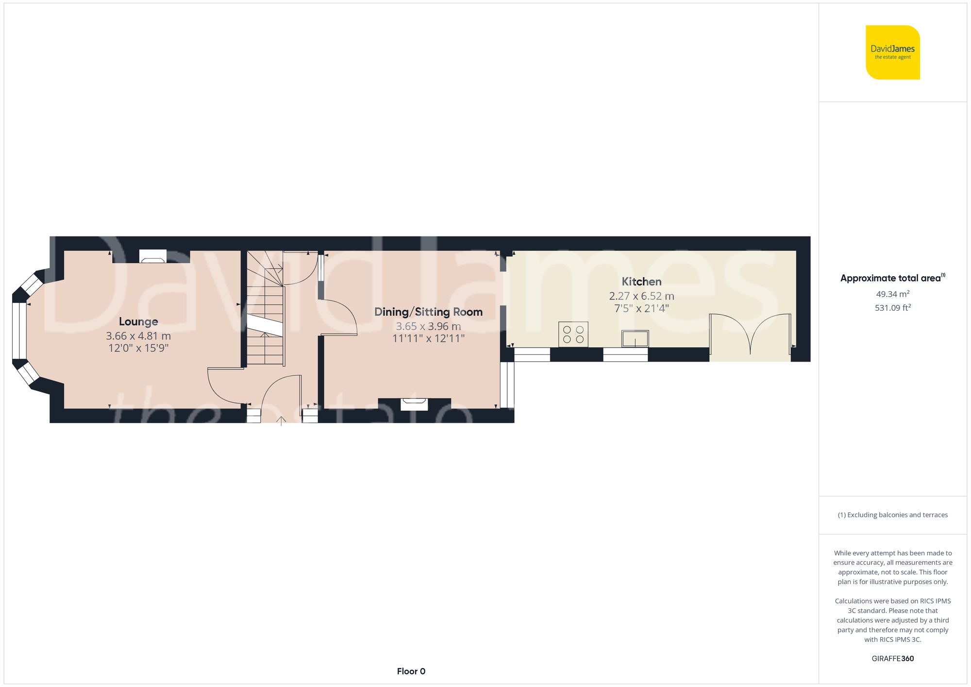 Floorplan for Waldeck Road, Carrington, Nottingham