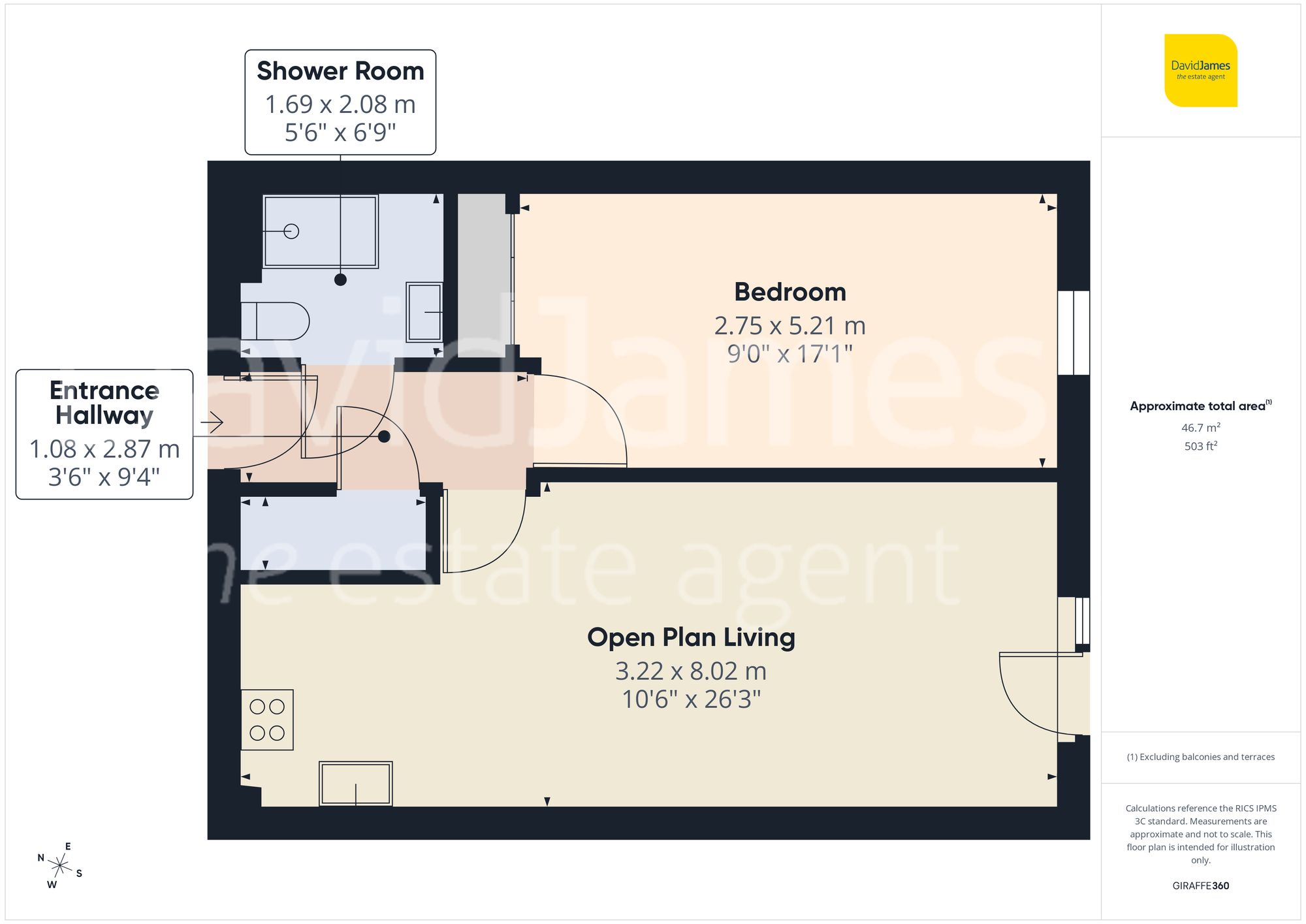 Floorplan for Parry Court, Hazel Grove, Mapperley, Nottingham