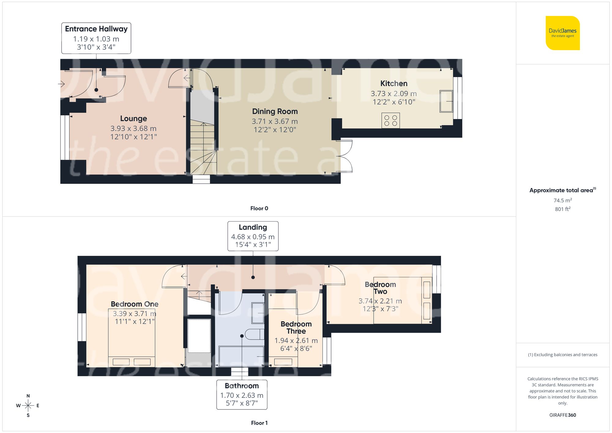 Floorplan for Second Avenue, Carlton, Nottingham