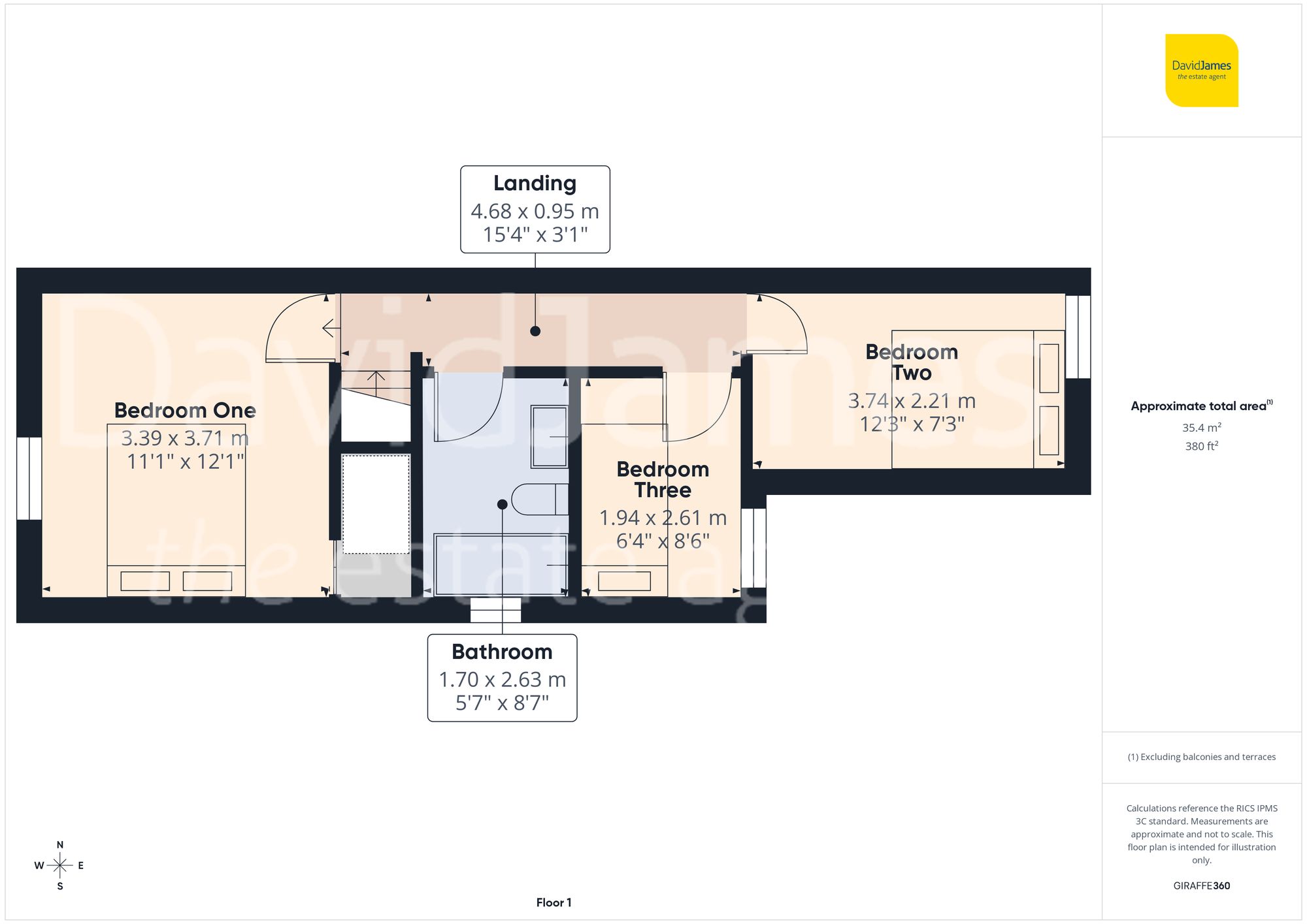 Floorplan for Second Avenue, Carlton, Nottingham