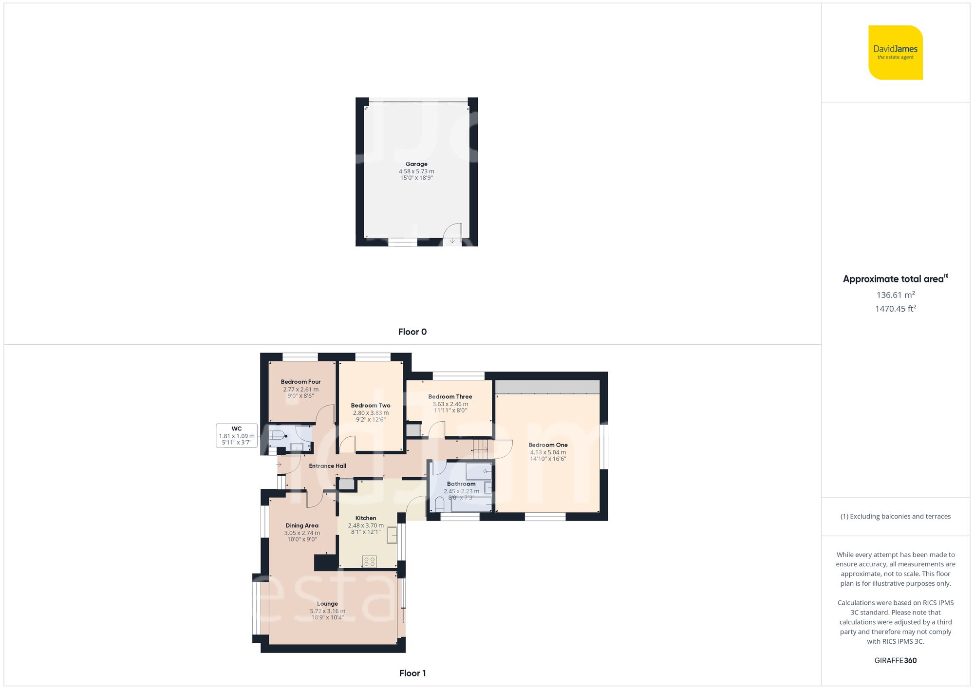 Floorplan for Doverbeck Drive, Woodborough, Nottingham