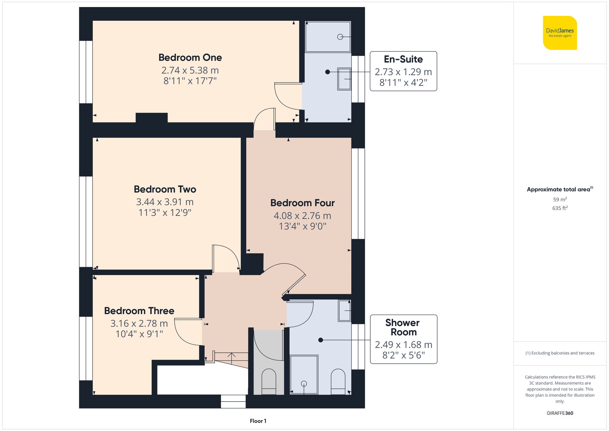Floorplan for Revesby Road, Woodthorpe, Nottingham