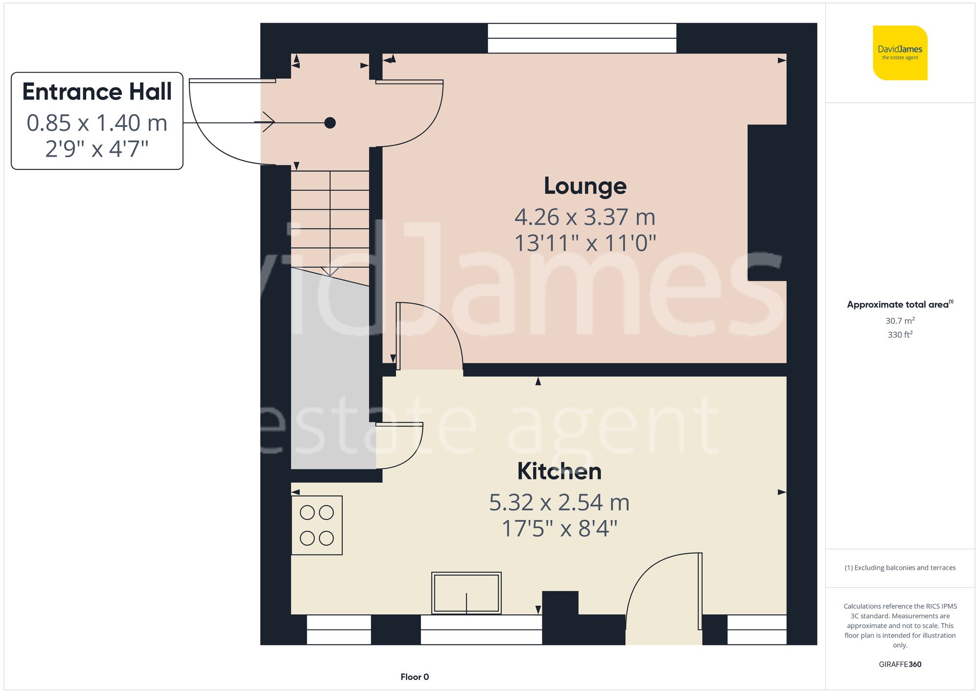 Floorplan for Hereford Road, Bakersfield, Nottingham