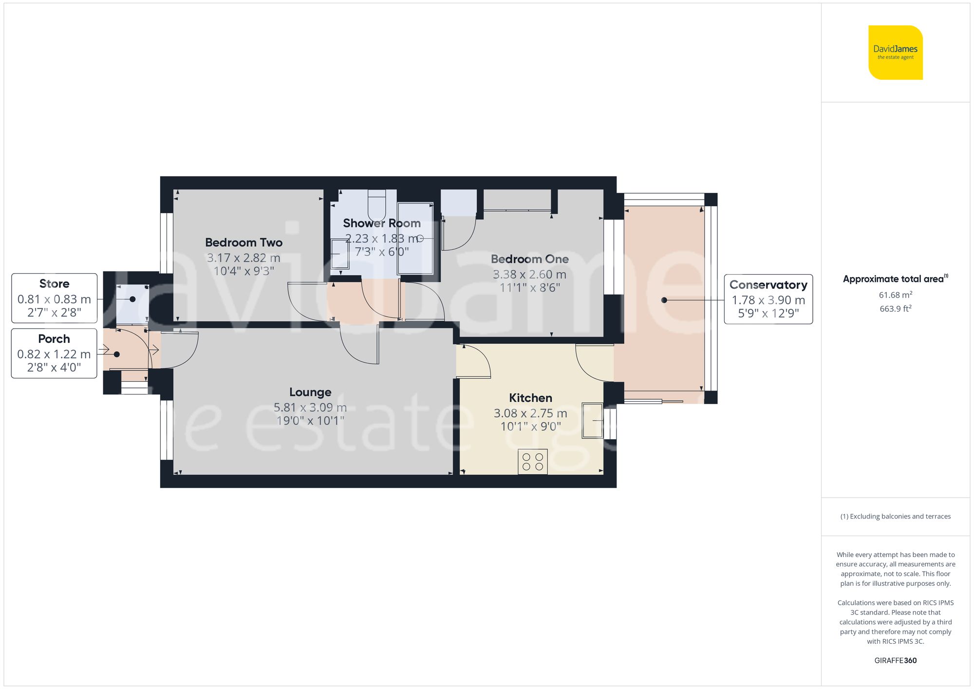 Floorplan for Brookdale Court, Sherwood Dales, Nottingham
