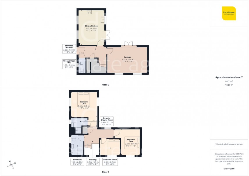 Floorplan for Whitedale Road, Calverton, Nottingham