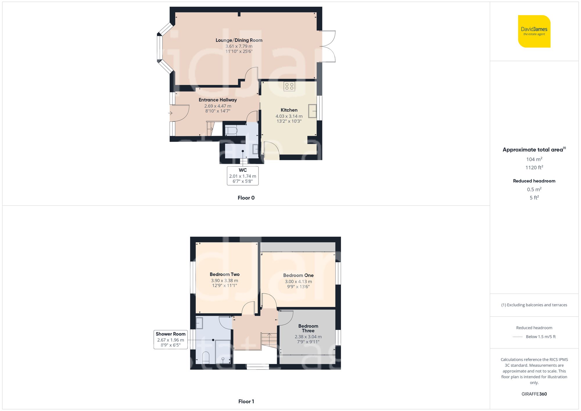Floorplan for Ramsdale Crescent, Sherwood, Nottingham