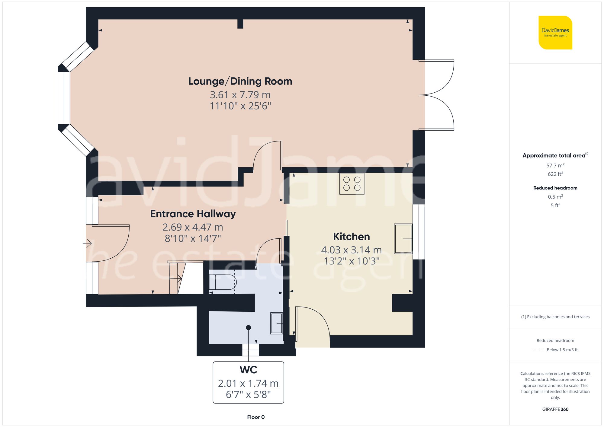 Floorplan for Ramsdale Crescent, Sherwood, Nottingham