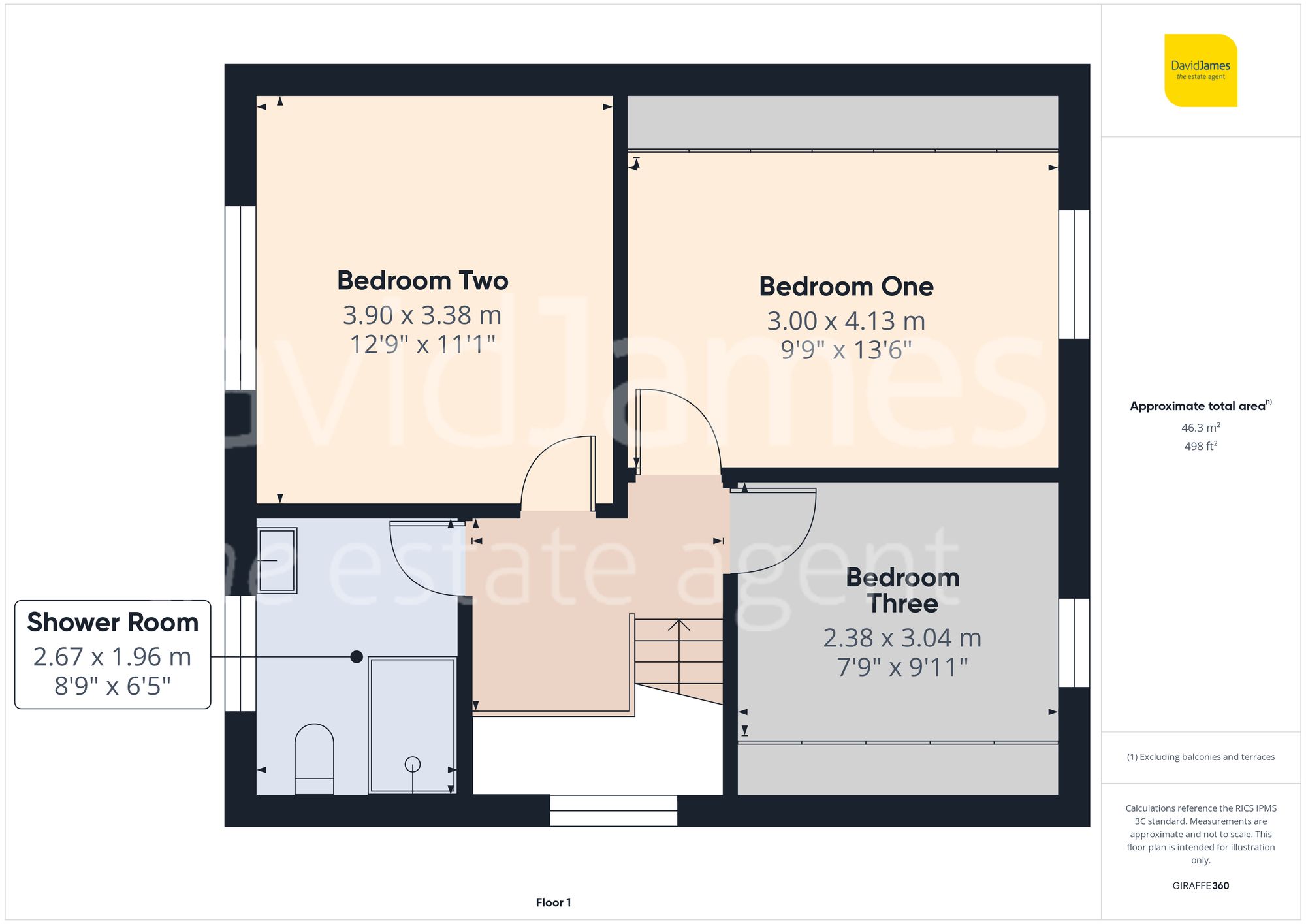 Floorplan for Ramsdale Crescent, Sherwood, Nottingham