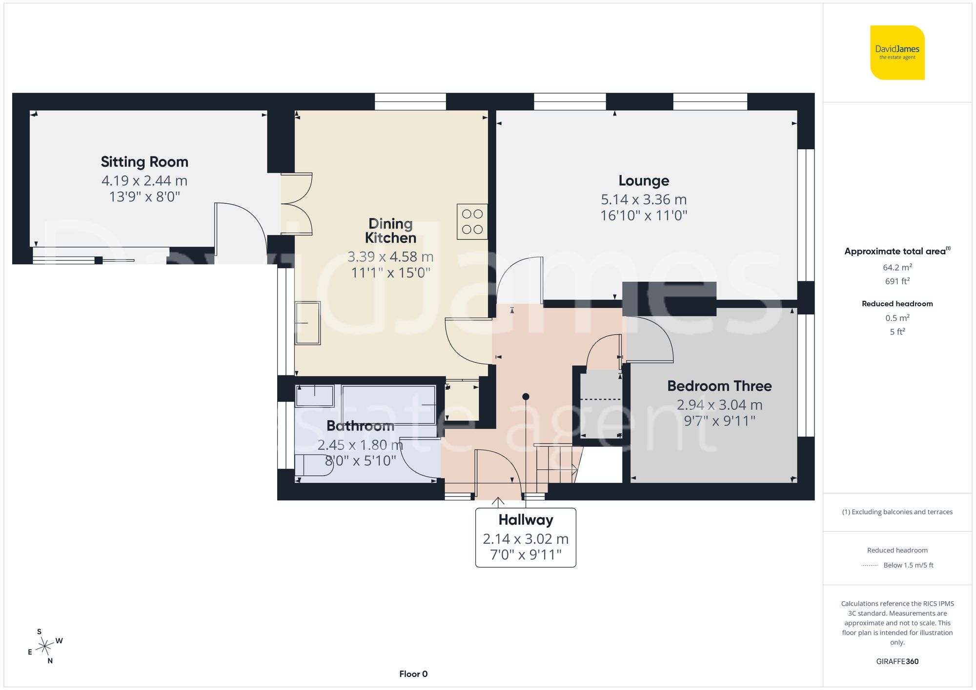 Floorplan for Veronica Drive, Carlton, Nottingham