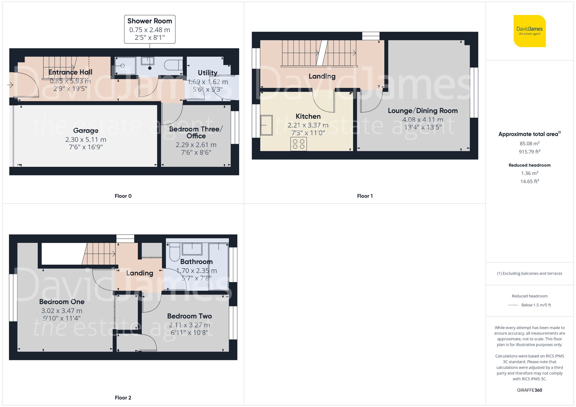 Floorplan for Harberton Close, Redhill, Nottingham