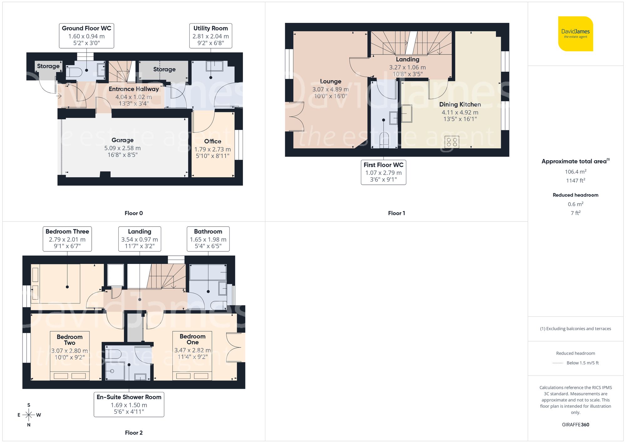 Floorplan for Buxton Close, Nottingham