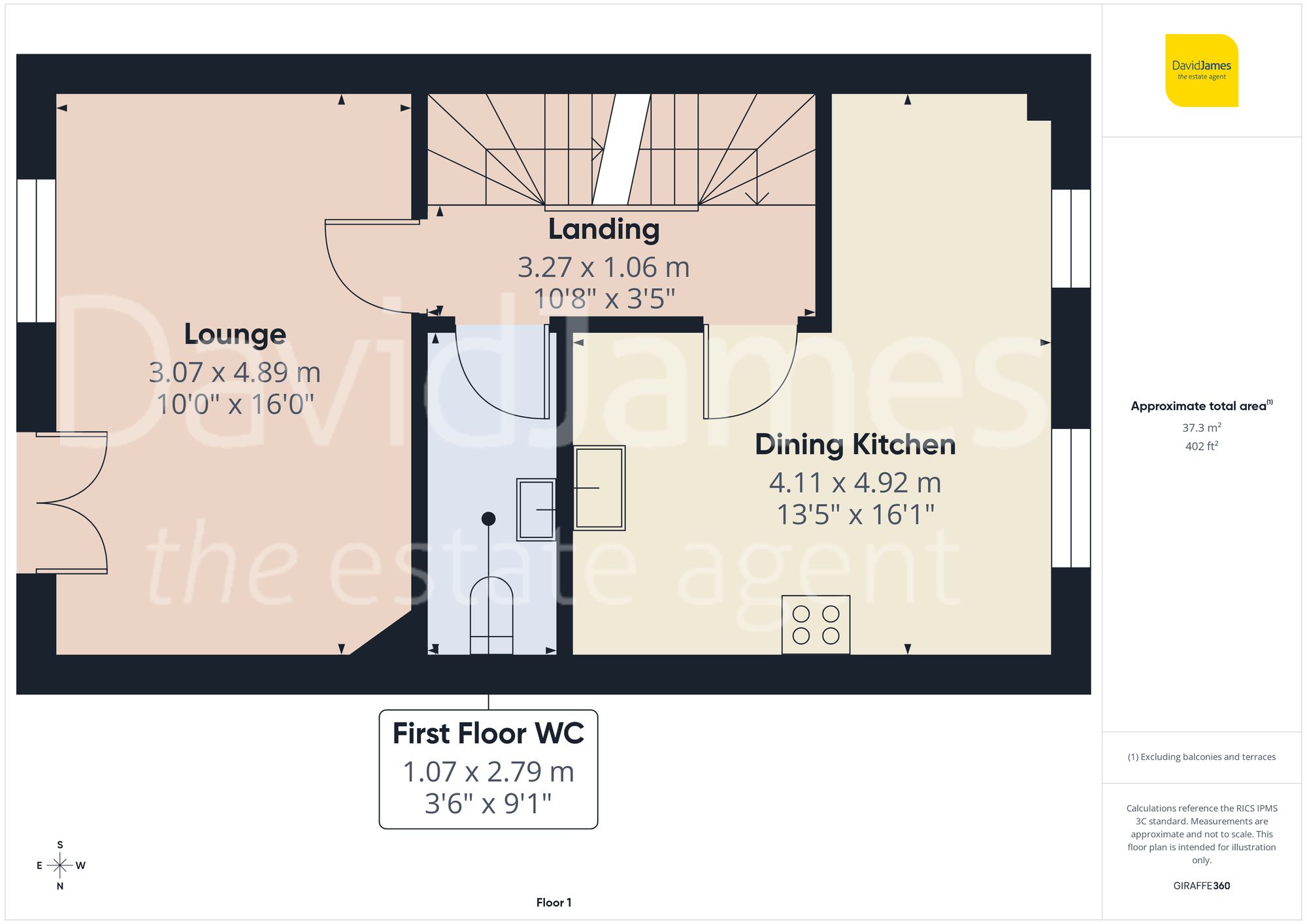 Floorplan for Buxton Close, Nottingham