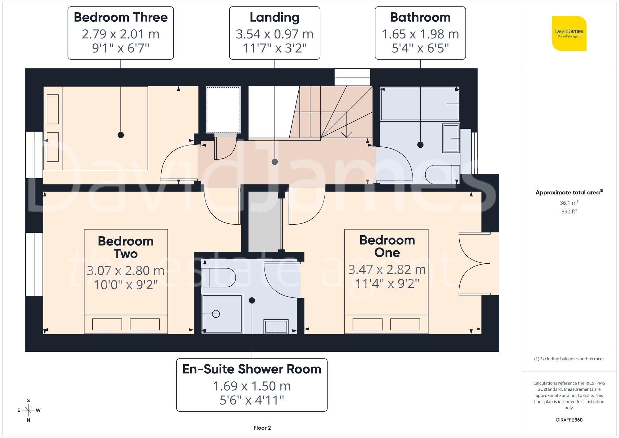 Floorplan for Buxton Close, Nottingham